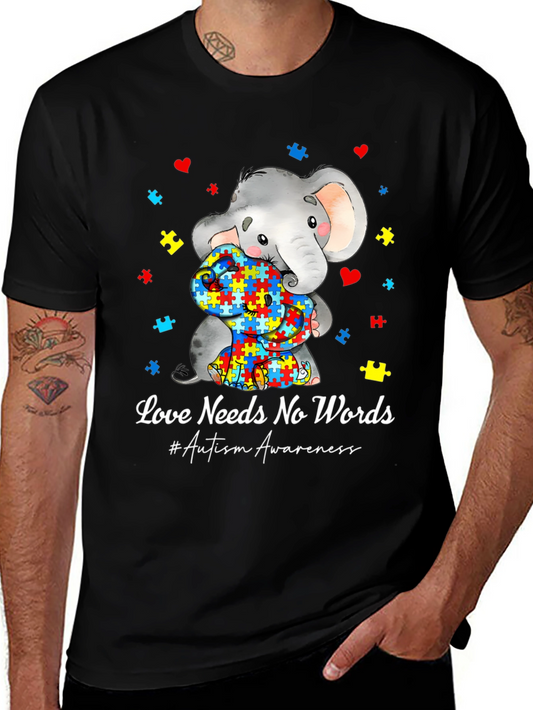Autism Awareness Elephant Love T-Shirt