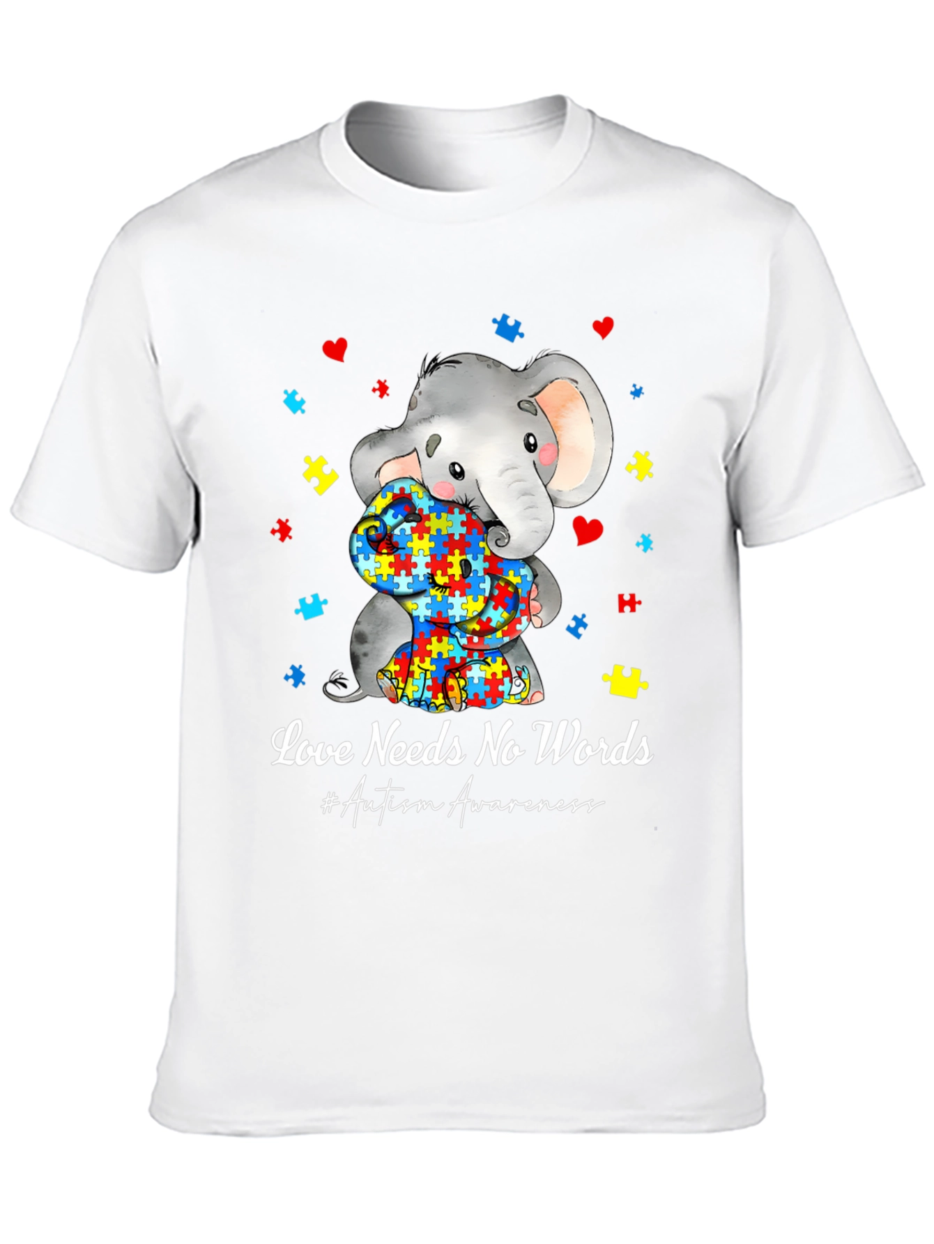 Autism Awareness Elephant Love T-Shirt