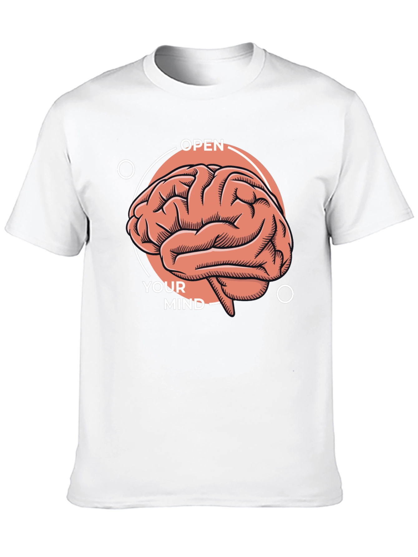 Open Your Mind Brain Graphic T-Shirt