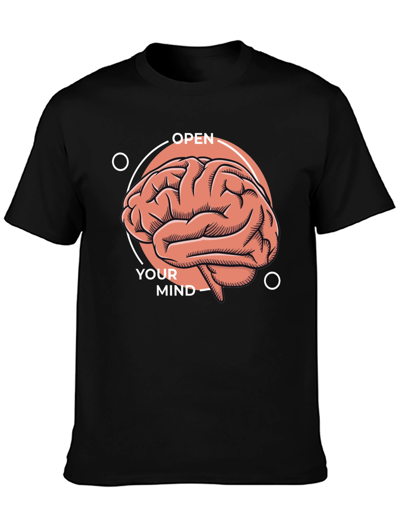 Open Your Mind Brain Graphic T-Shirt
