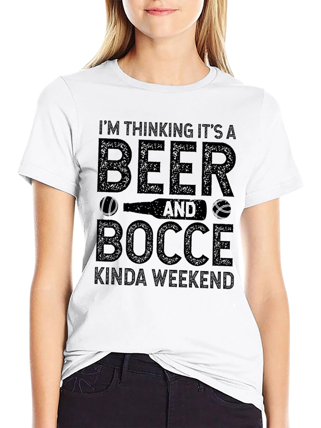Beer and Bocce Weekend Graphic T-Shirt