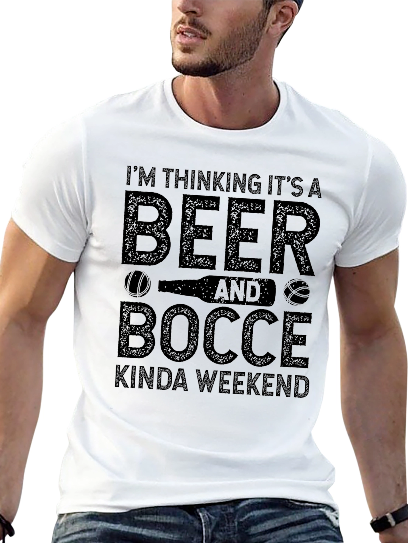Beer and Bocce Weekend Graphic T-Shirt