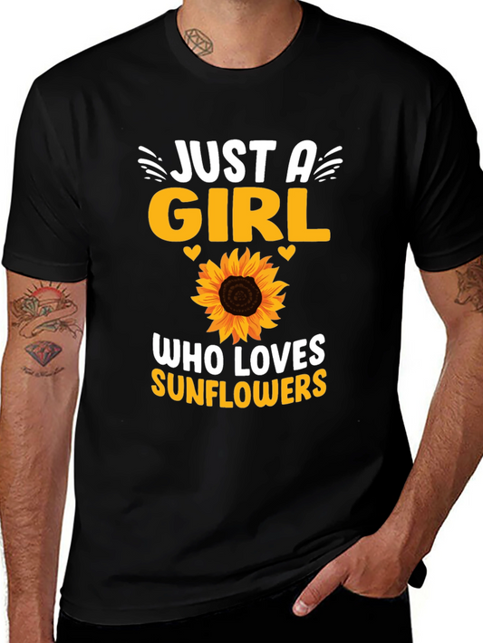 Sunflower Girls Black Graphic Tee