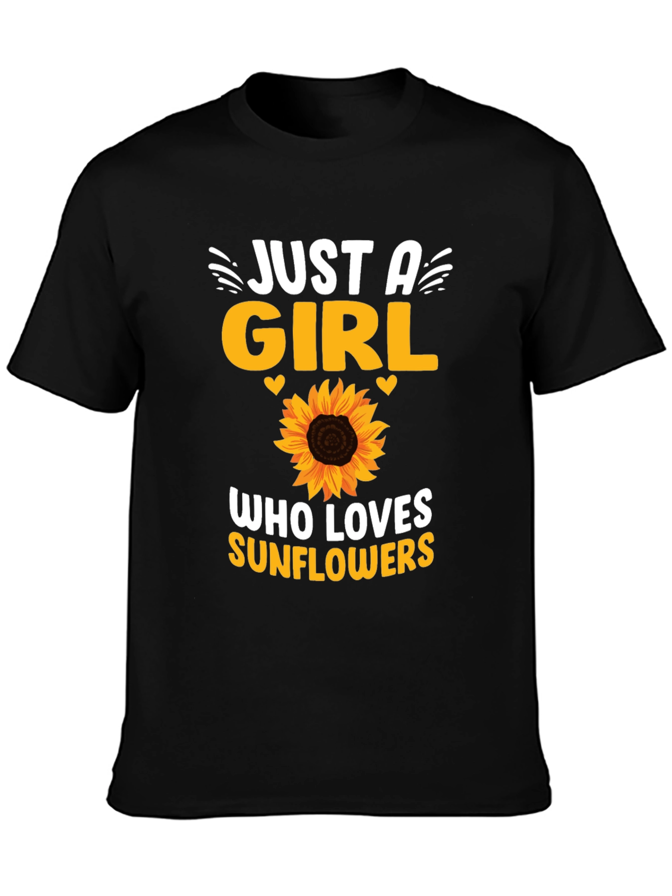 Sunflower Girls Black Graphic Tee