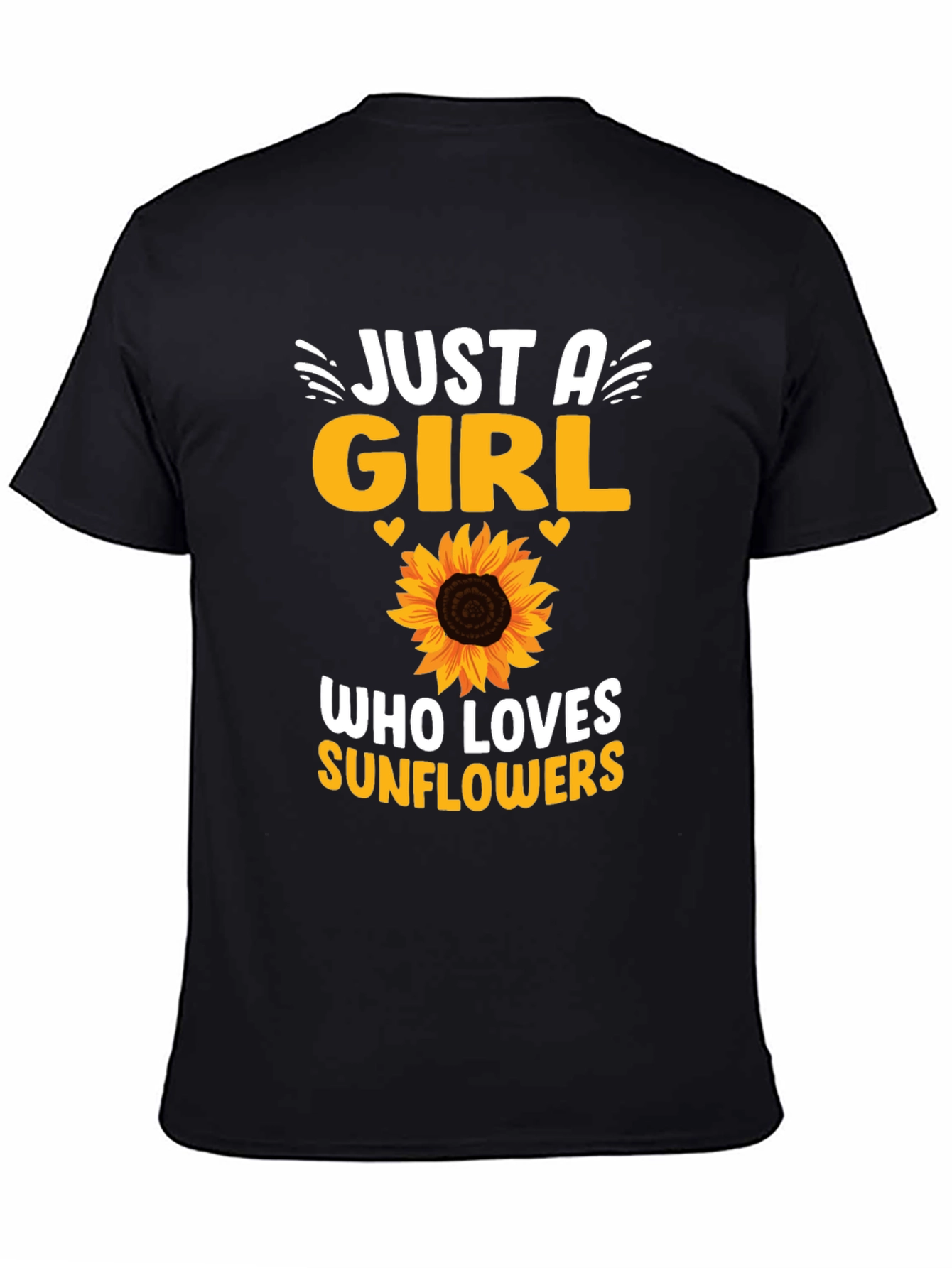 Sunflower Girls Black Graphic Tee
