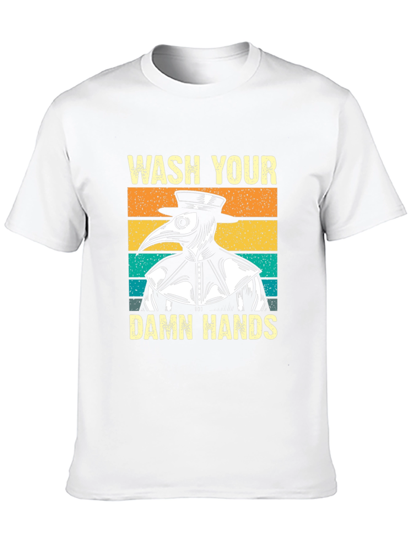 Wash Your Damn Hands Plague Doctor Graphic Tee