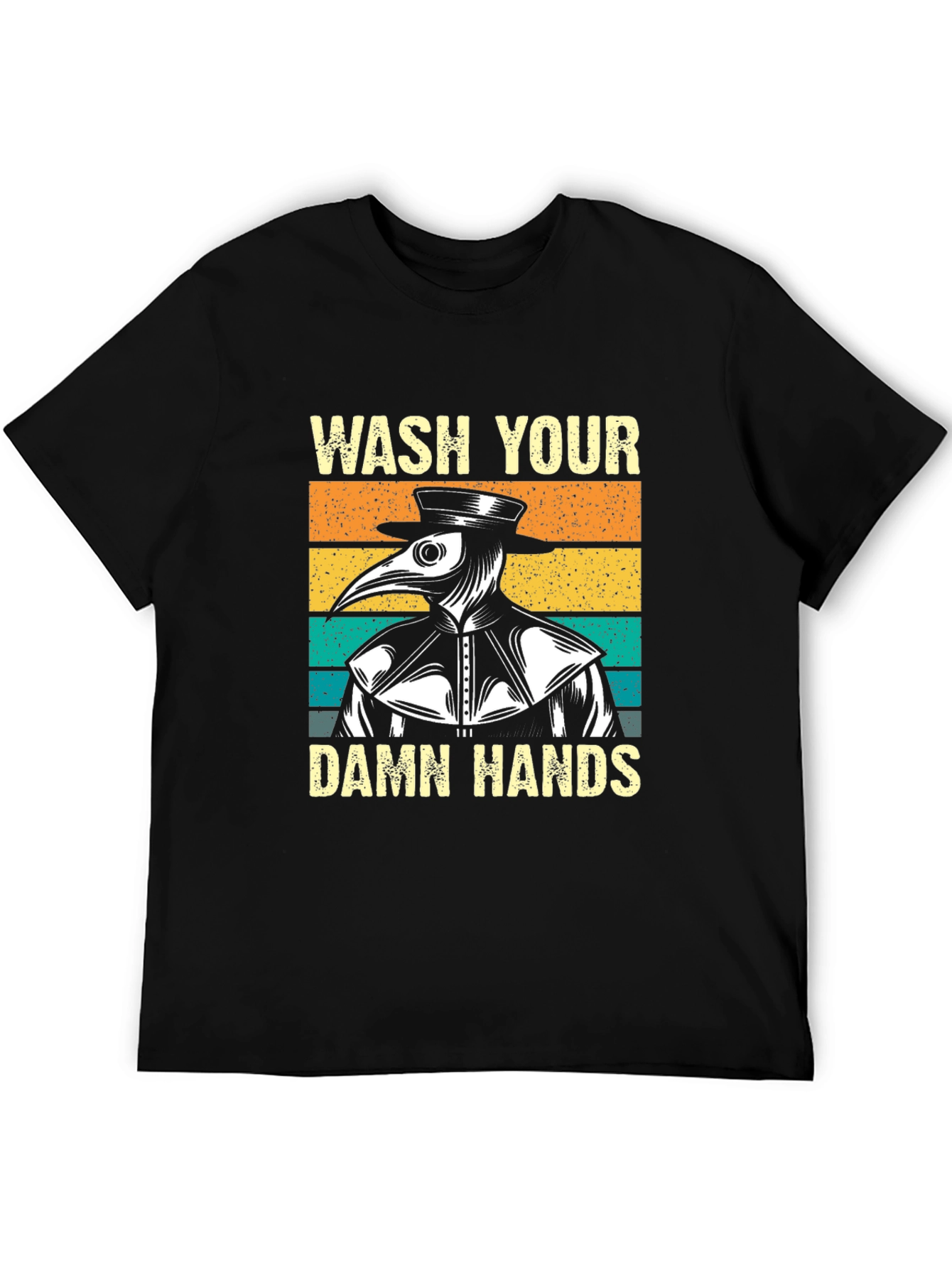 Wash Your Damn Hands Plague Doctor Graphic Tee