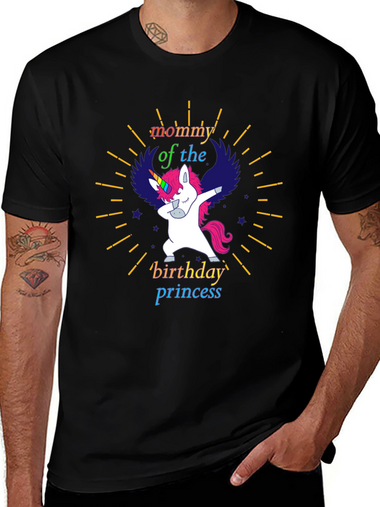 Mommy Birthday Princess Unicorn T-Shirt