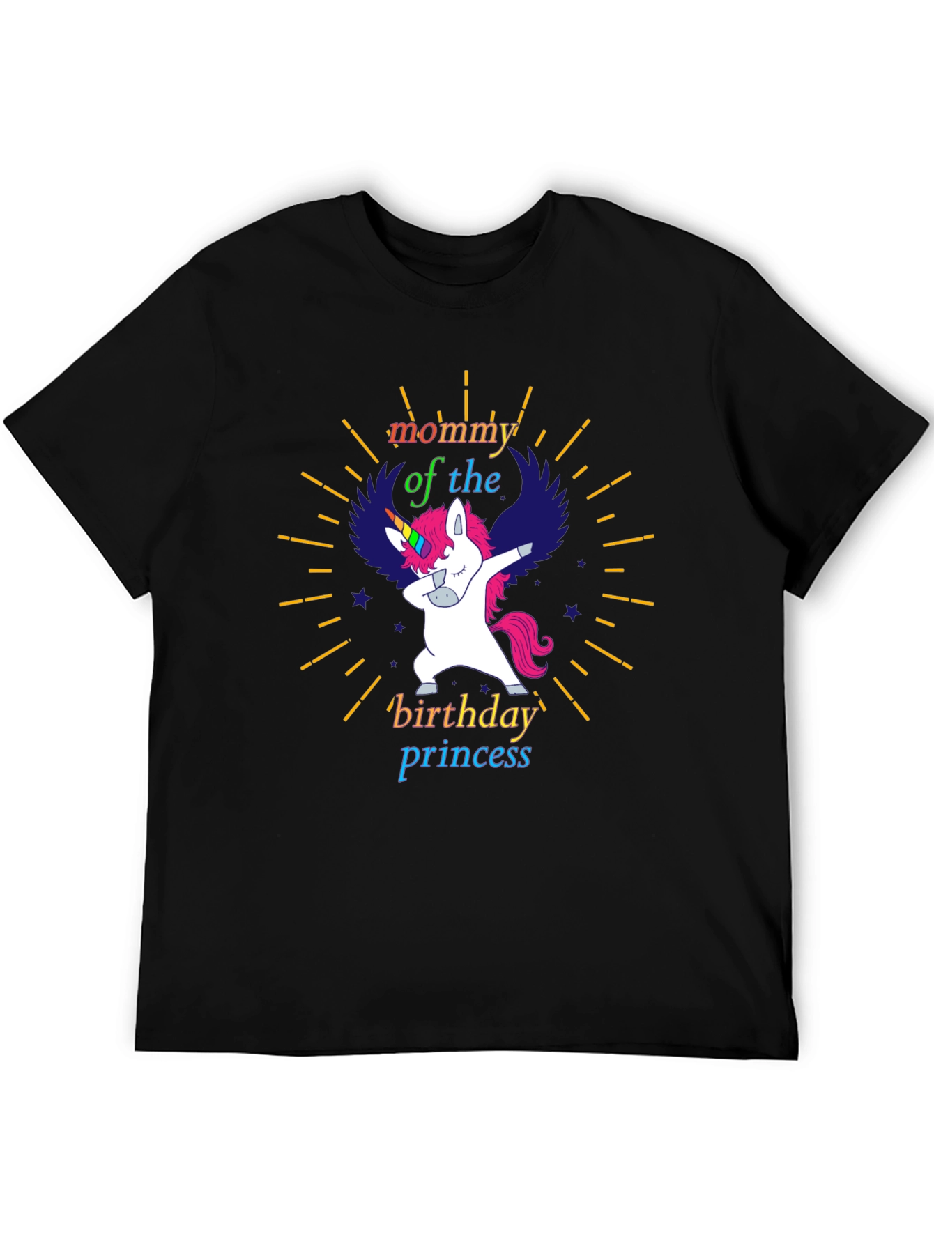 Mommy Birthday Princess Unicorn T-Shirt