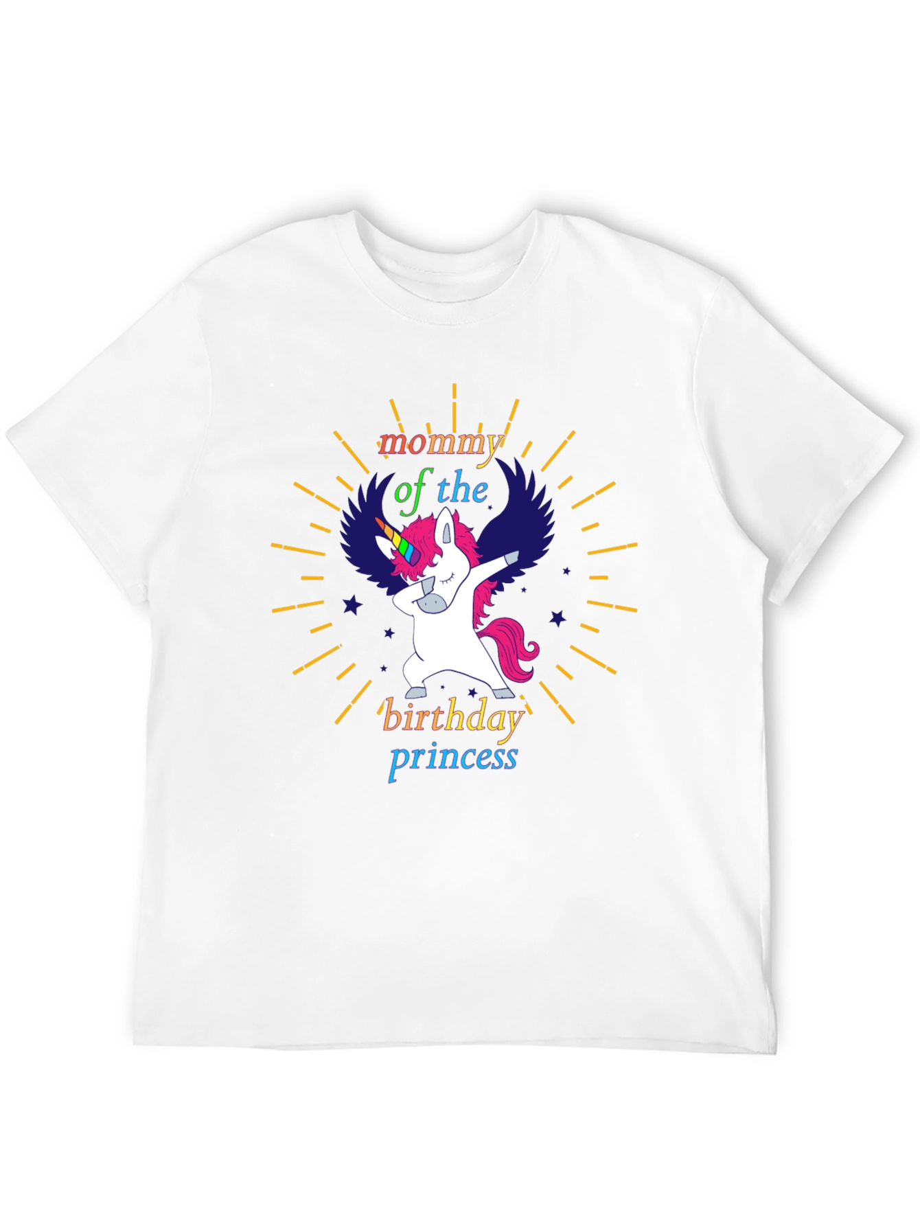 Mommy Birthday Princess Unicorn T-Shirt