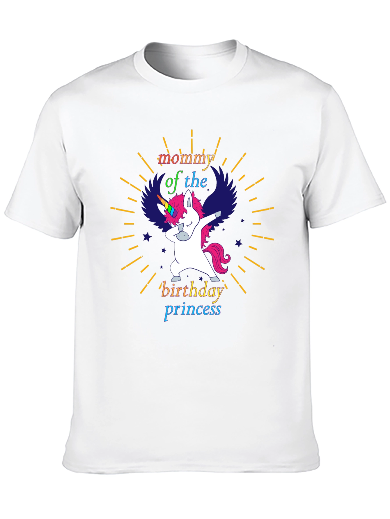 Mommy Birthday Princess Unicorn T-Shirt