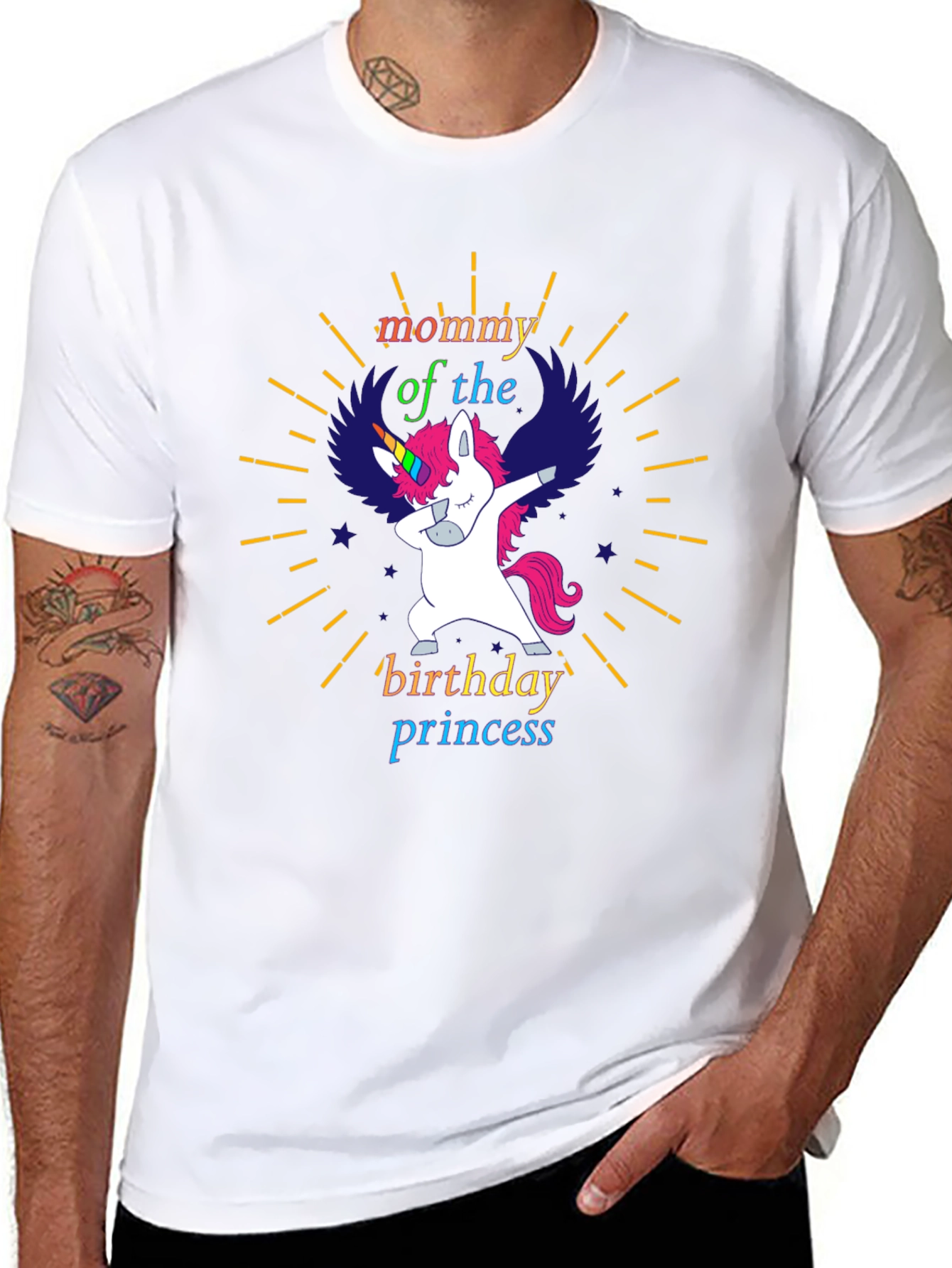 Mommy Birthday Princess Unicorn T-Shirt