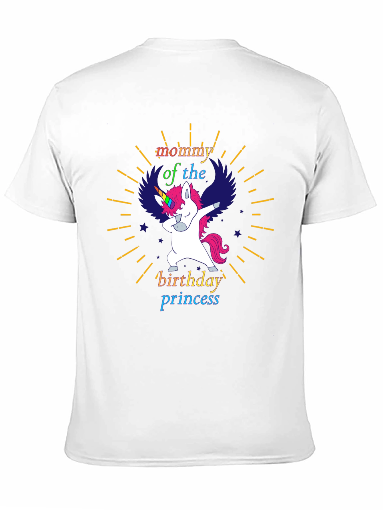 Mommy Birthday Princess Unicorn T-Shirt