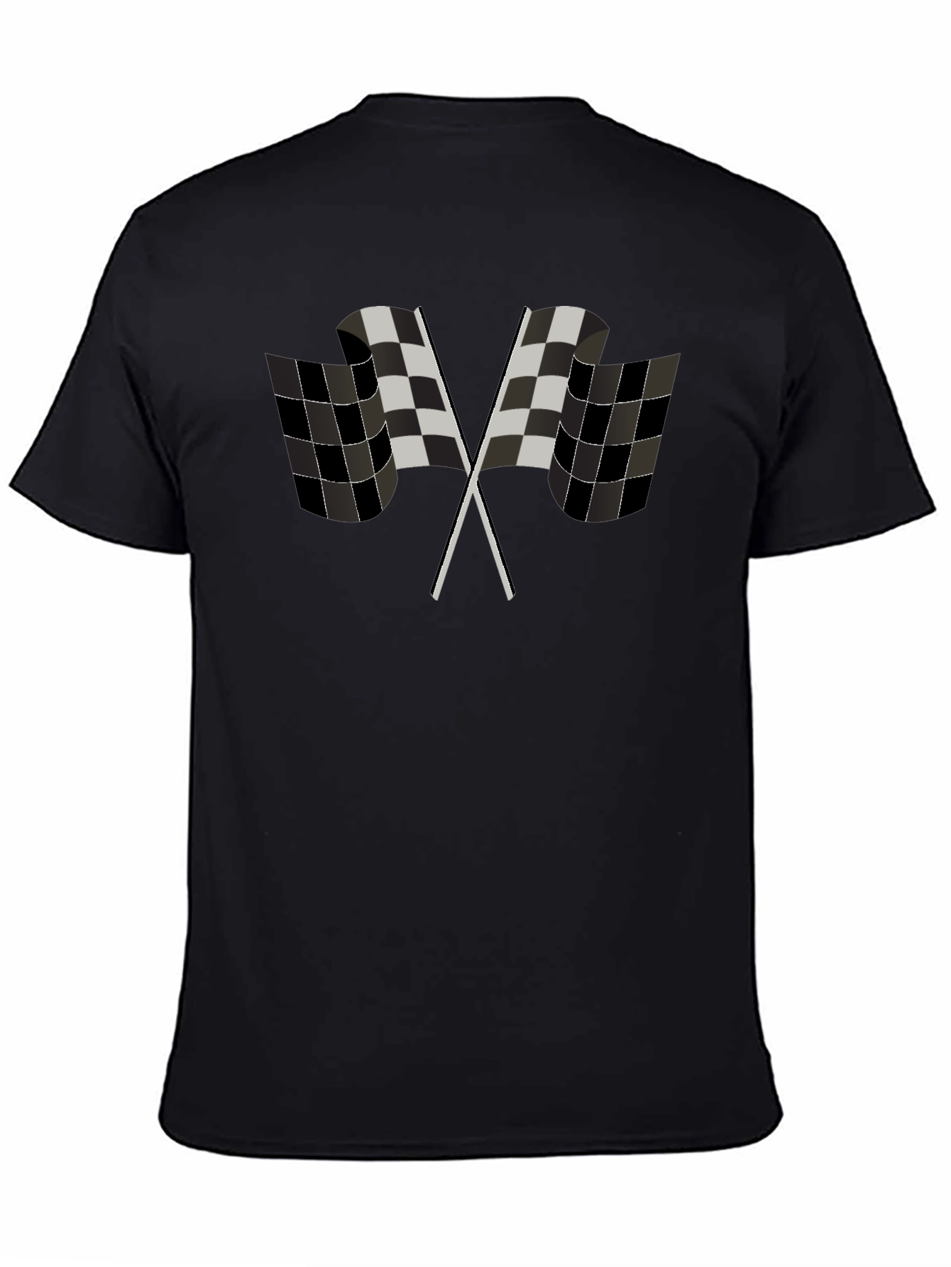 Checkered Flag Graphic Tee - Racing Fan Apparel
