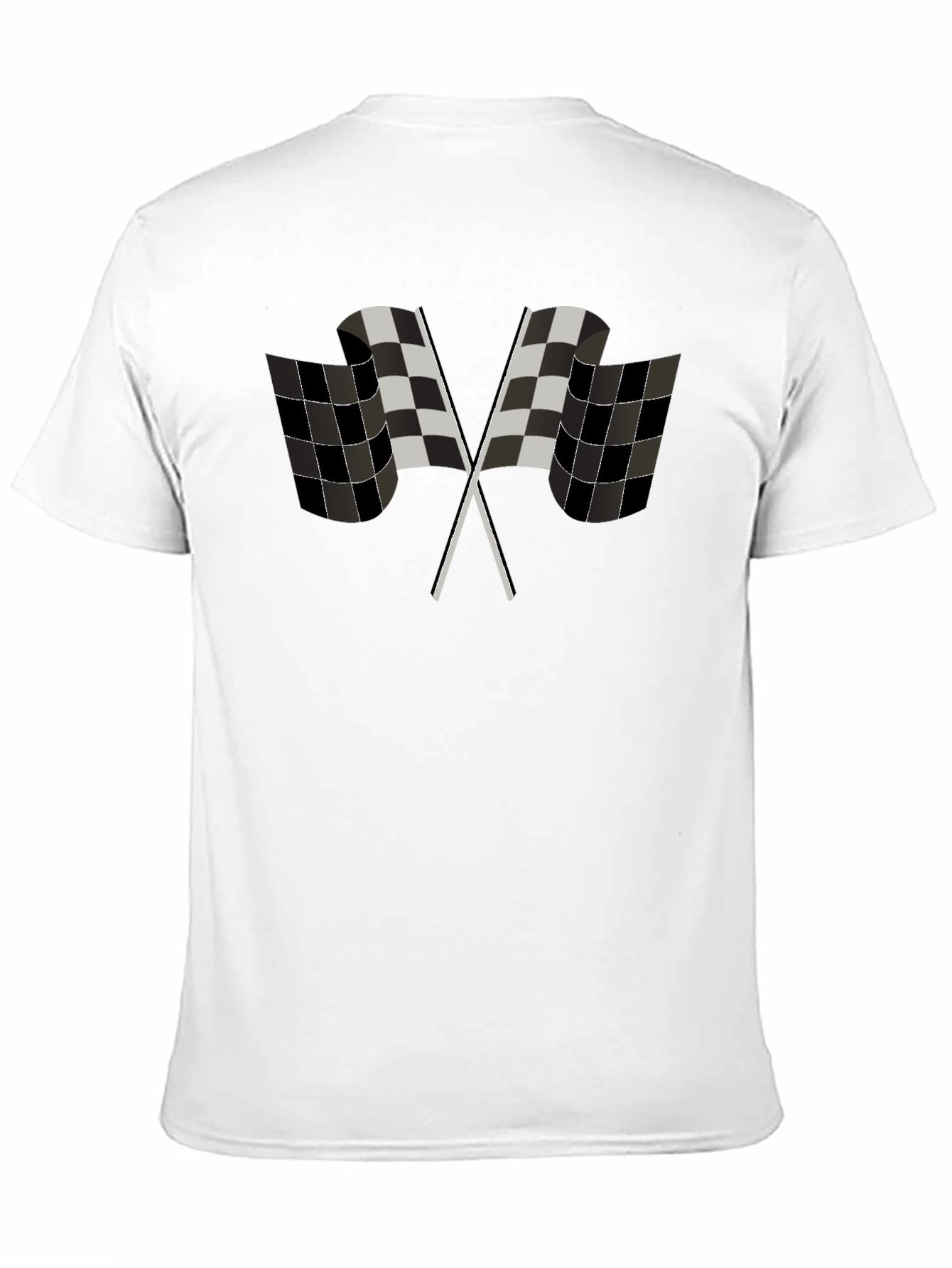 Checkered Flag Graphic Tee - Racing Fan Apparel