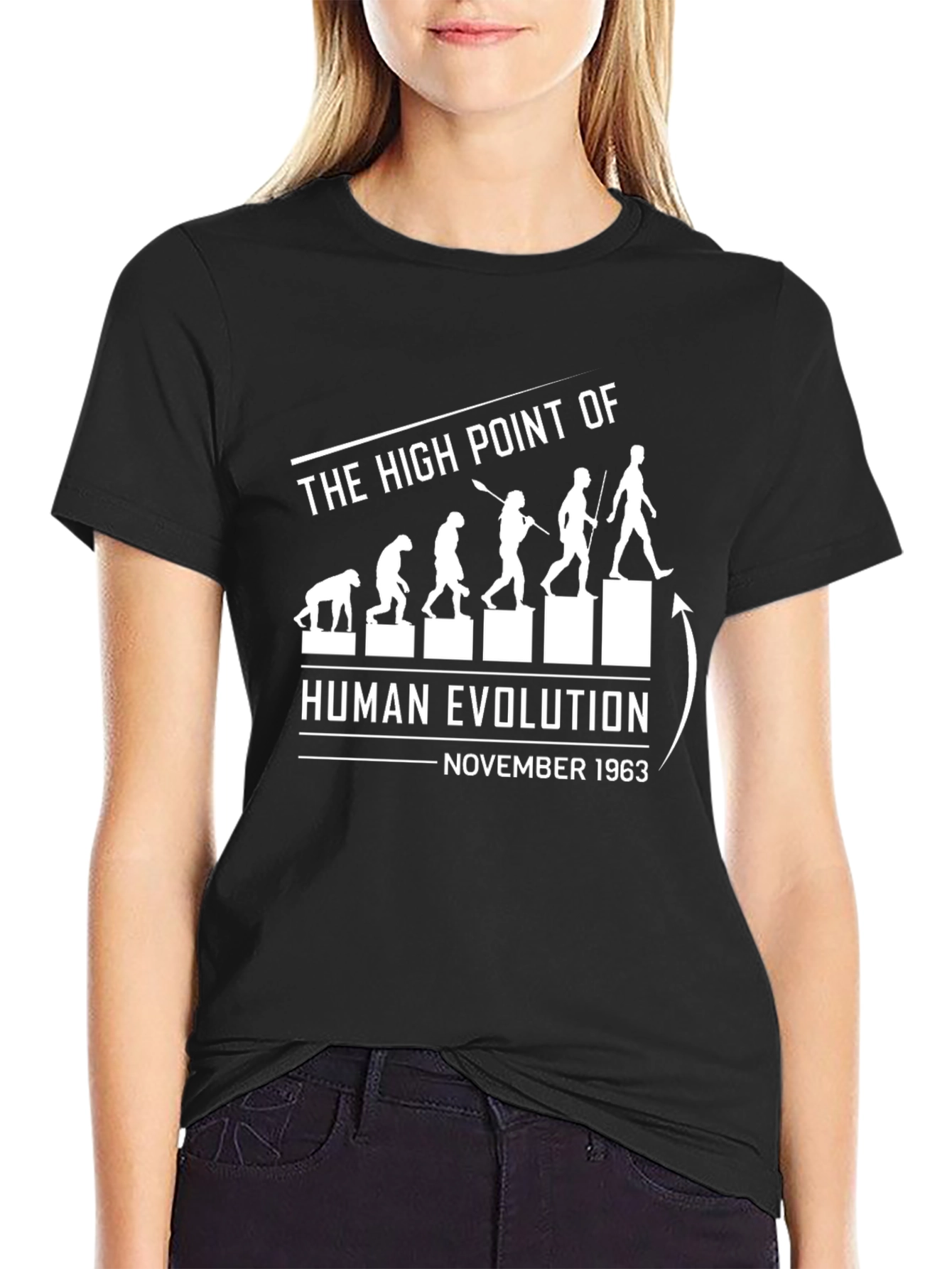 Human Evolution November 1963 Black T-Shirt