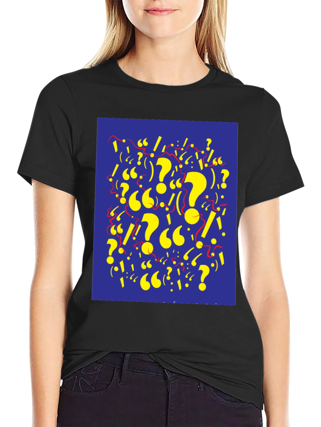 Question Mark Graphic Tee - Stylish and Unique