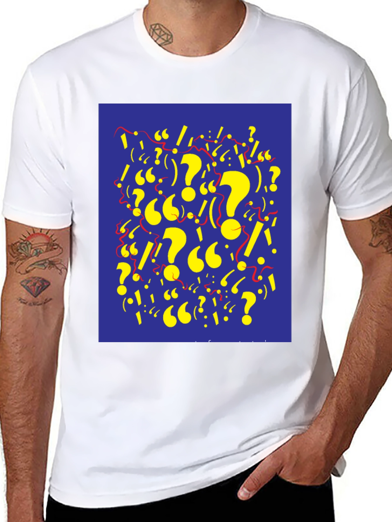 Question Mark Graphic Tee - Stylish and Unique