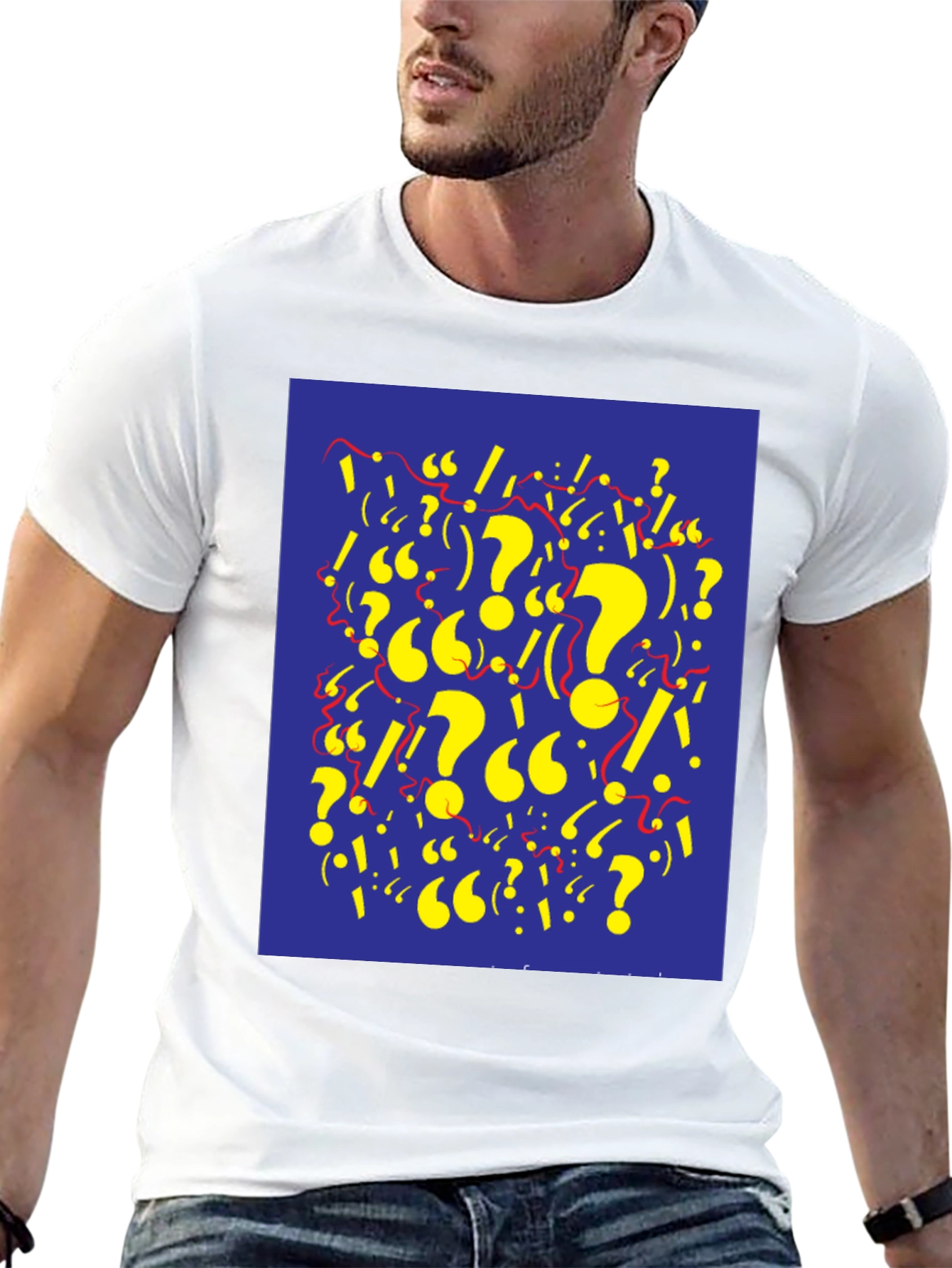 Question Mark Graphic Tee - Stylish and Unique