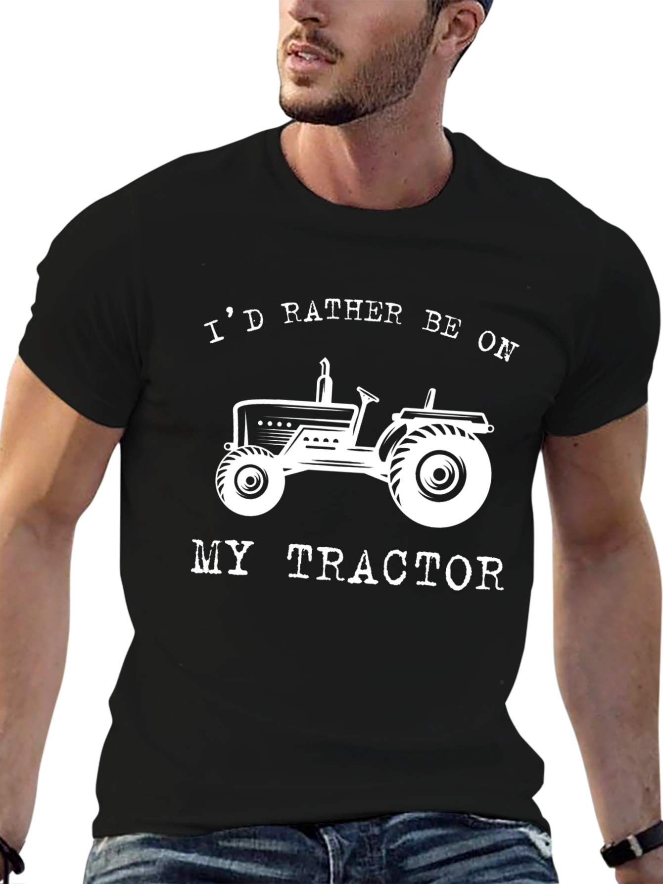Id Rather Be On My Tractor T-Shirt