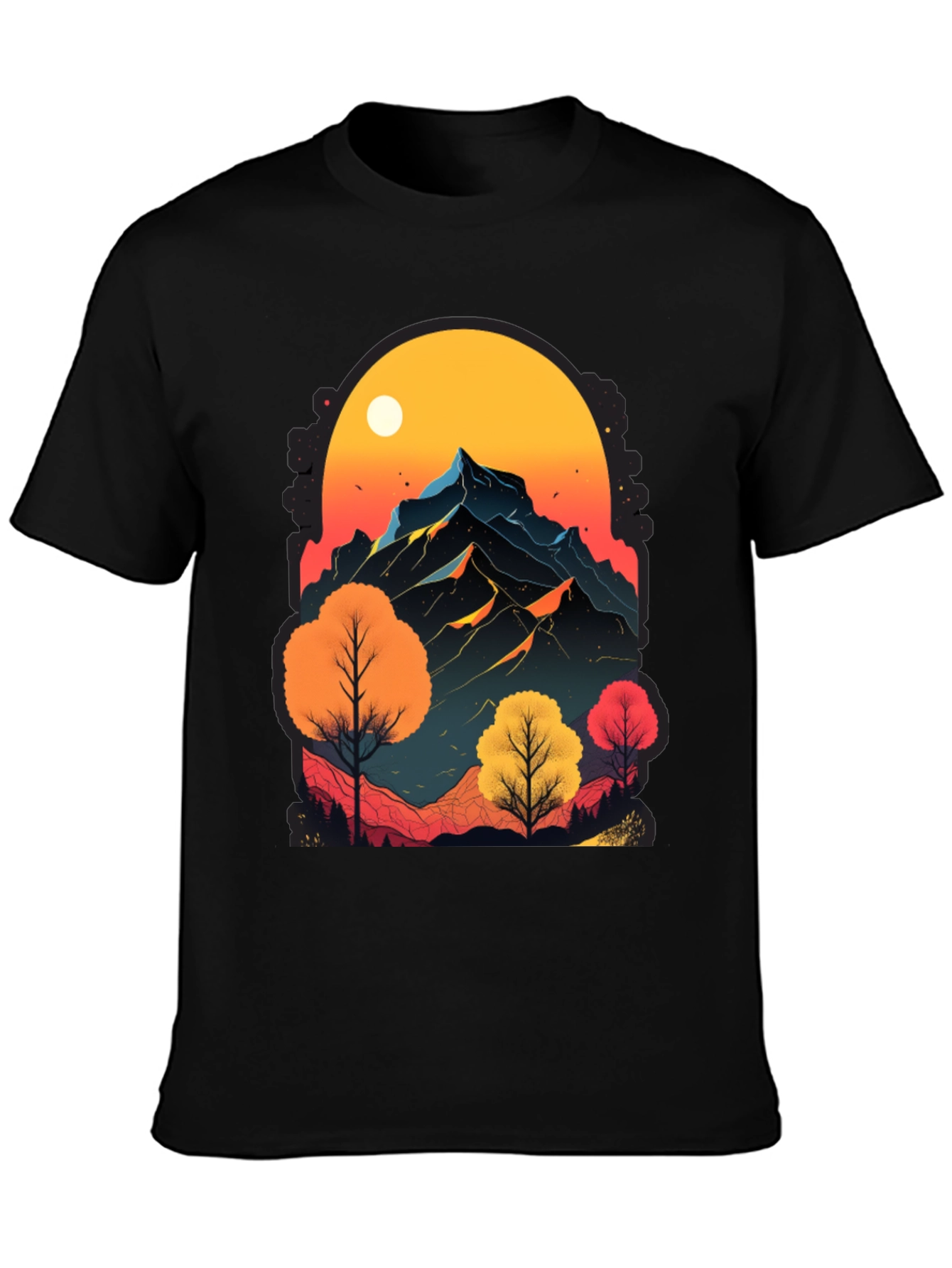 Mountain Sunset Graphic Tee - Nature Inspired Design