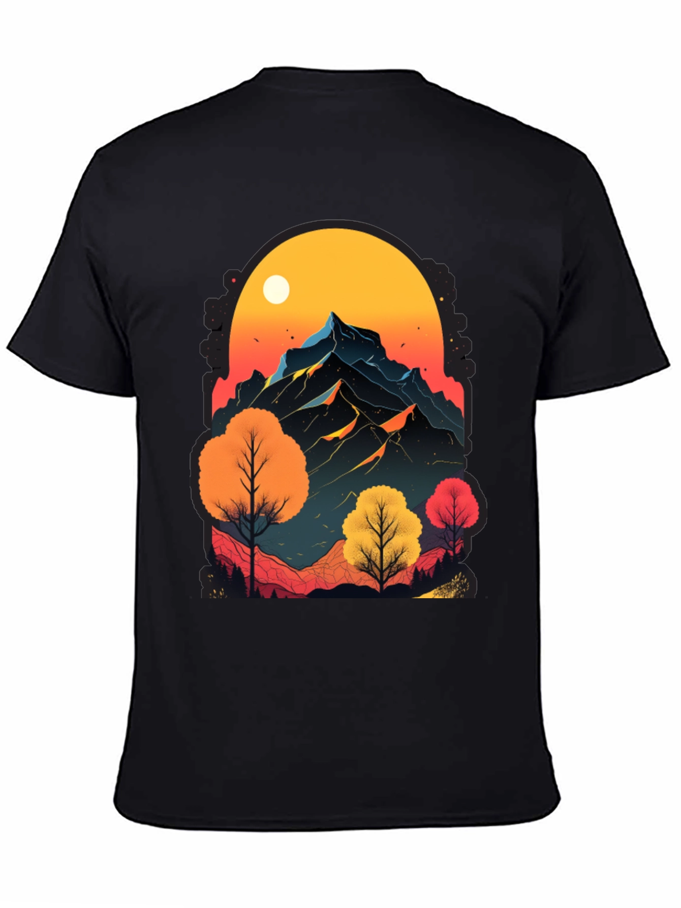 Mountain Sunset Graphic Tee - Nature Inspired Design