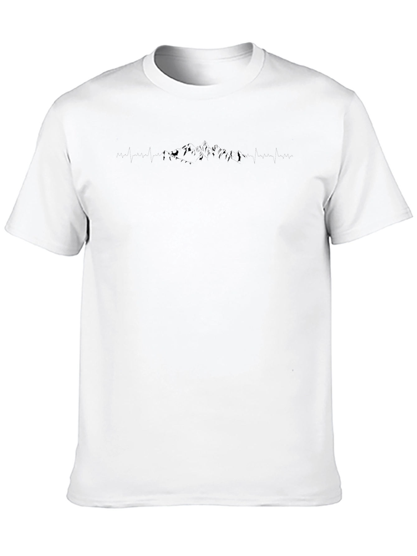 Minimalist Black Mountainscape T-Shirt