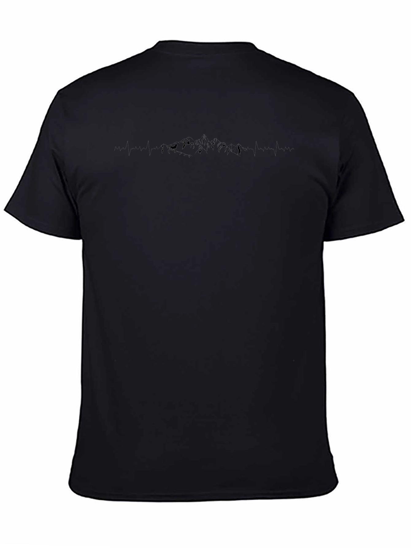 Minimalist Black Mountainscape T-Shirt