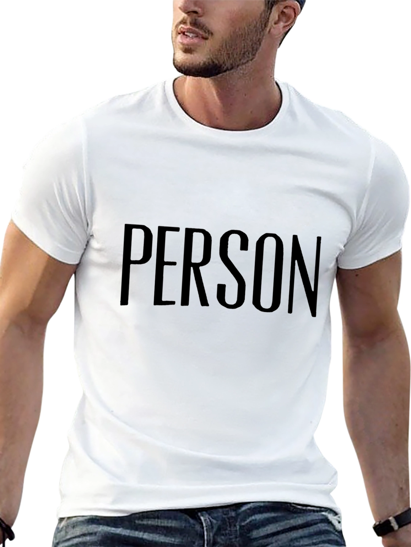 PERSON Graphic Tee - Unisex Black T-Shirt