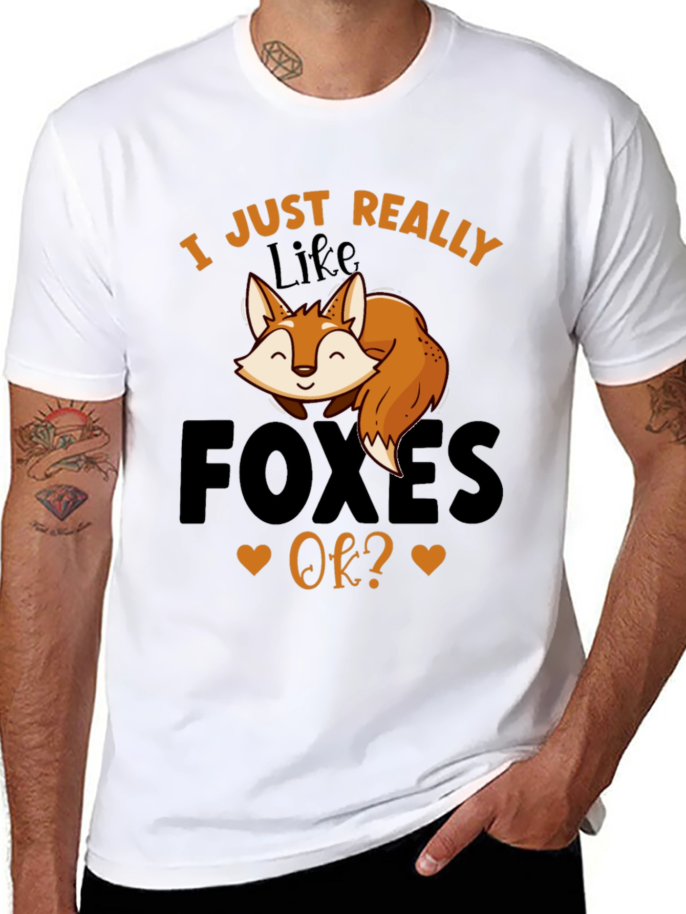 I Just Really Like Foxes OK? Graphic Tee