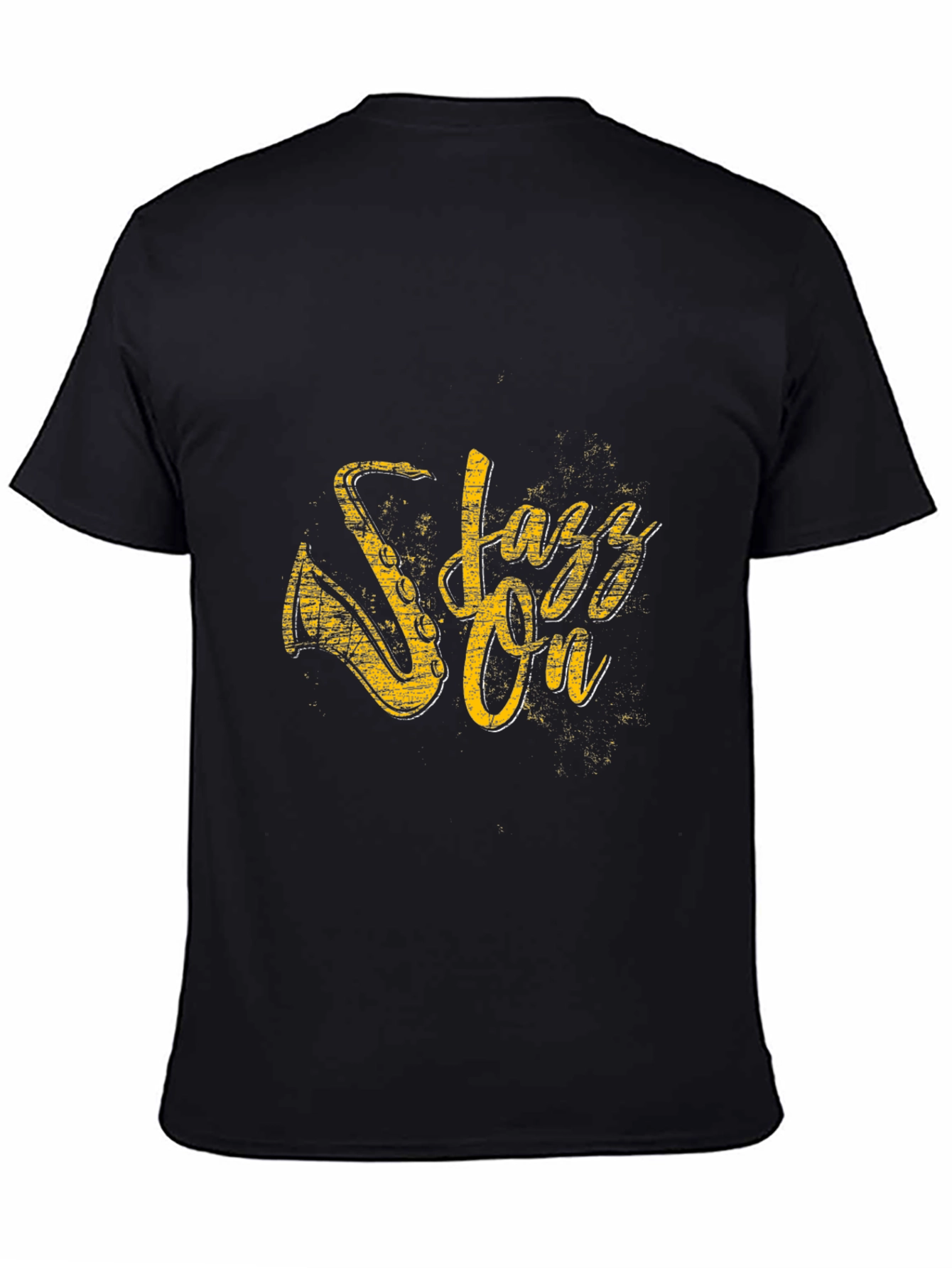 Jazz On Black T-Shirt for Music Lovers