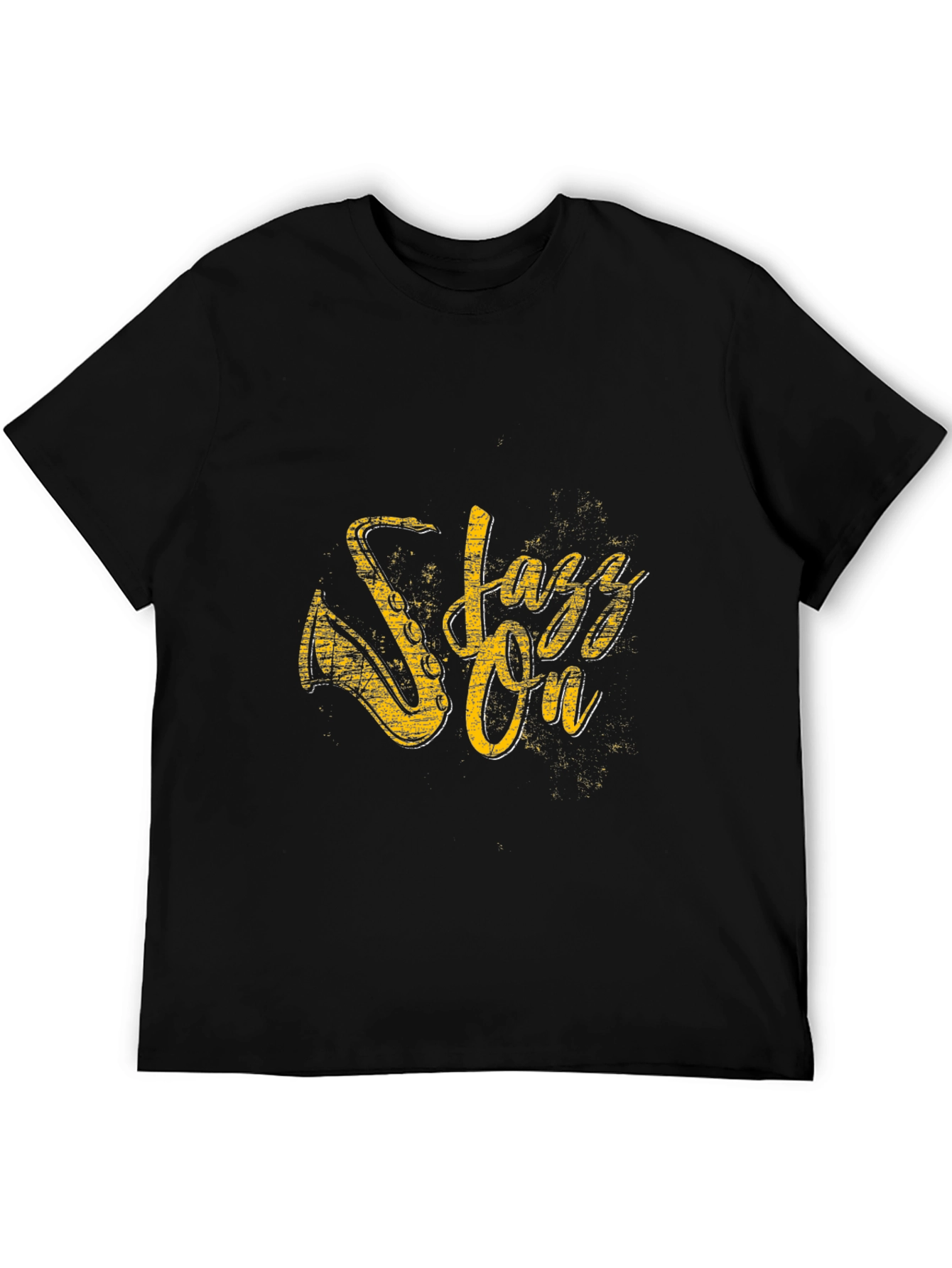 Jazz On Black T-Shirt for Music Lovers