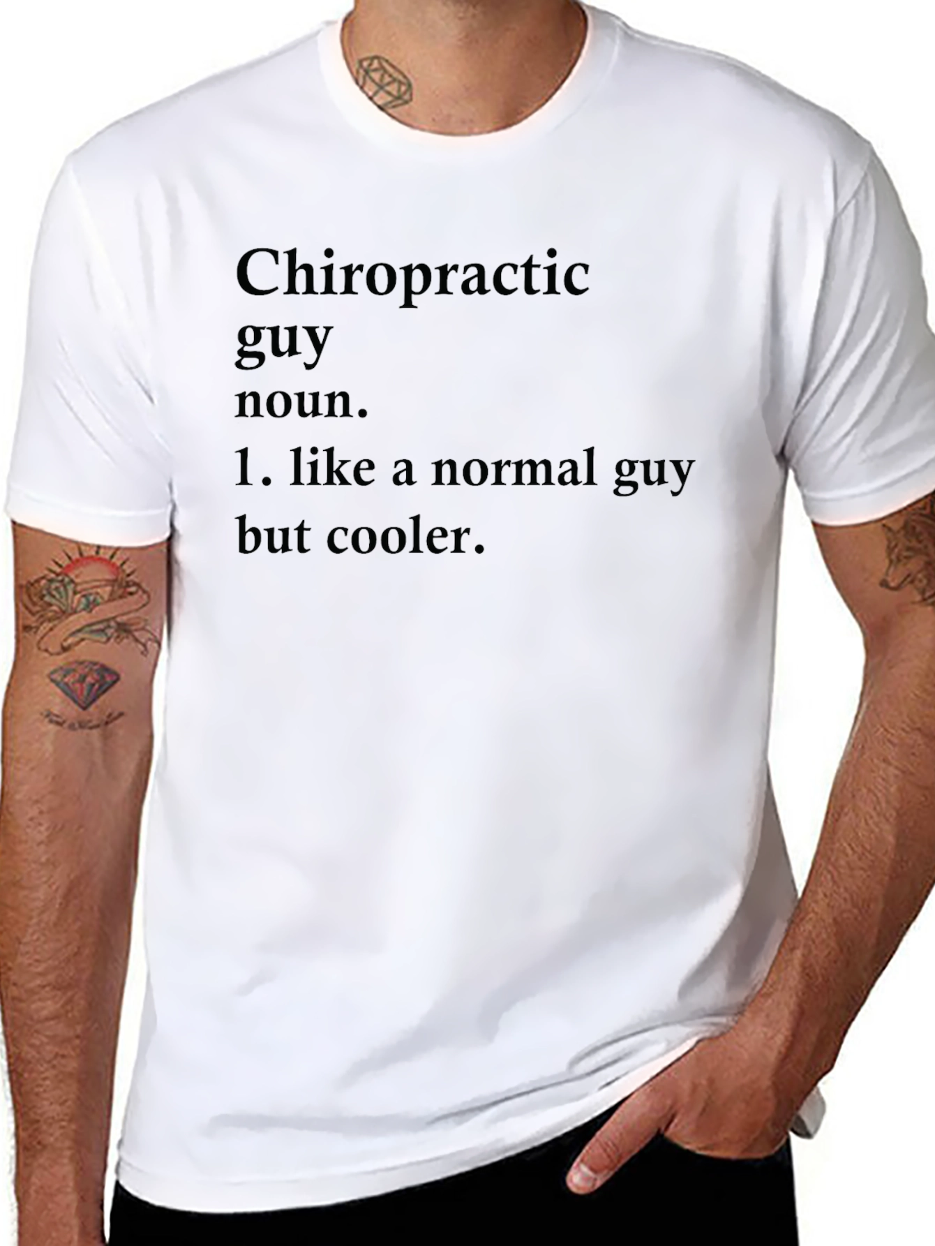 Chiropractic Guy Novelty Graphic Tee - Cool Definition Shirt