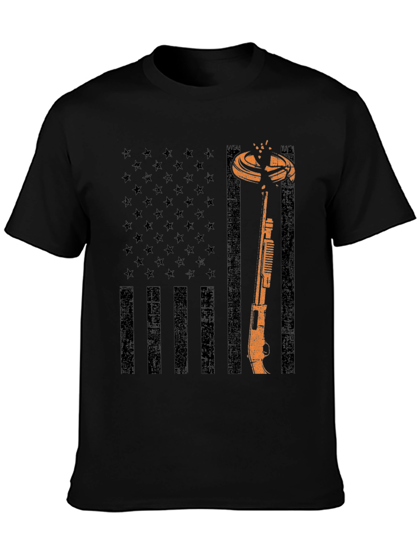 American Flag Clay Shooting T-Shirt
