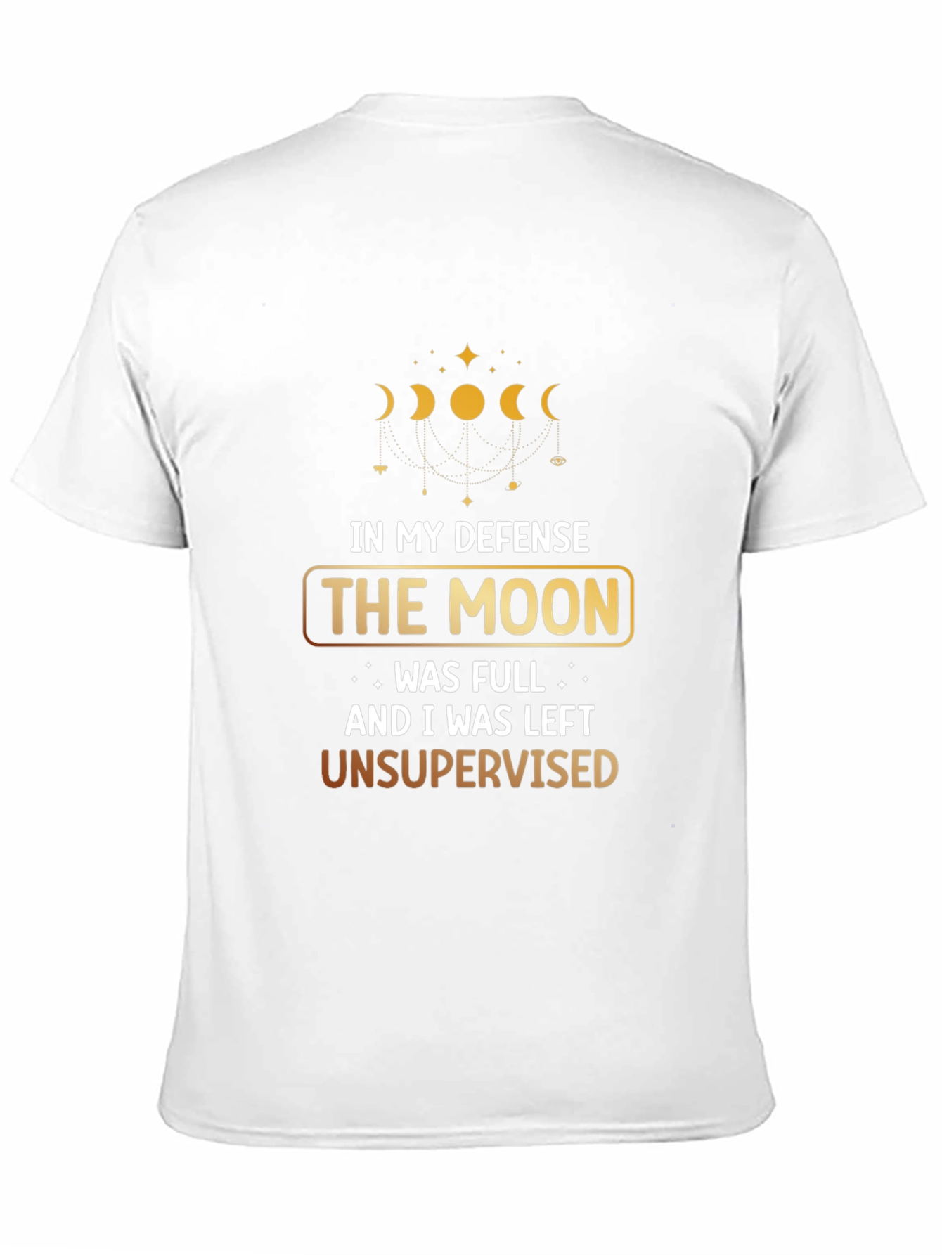 Moon Phase Graphic T-Shirt - Unsupervised