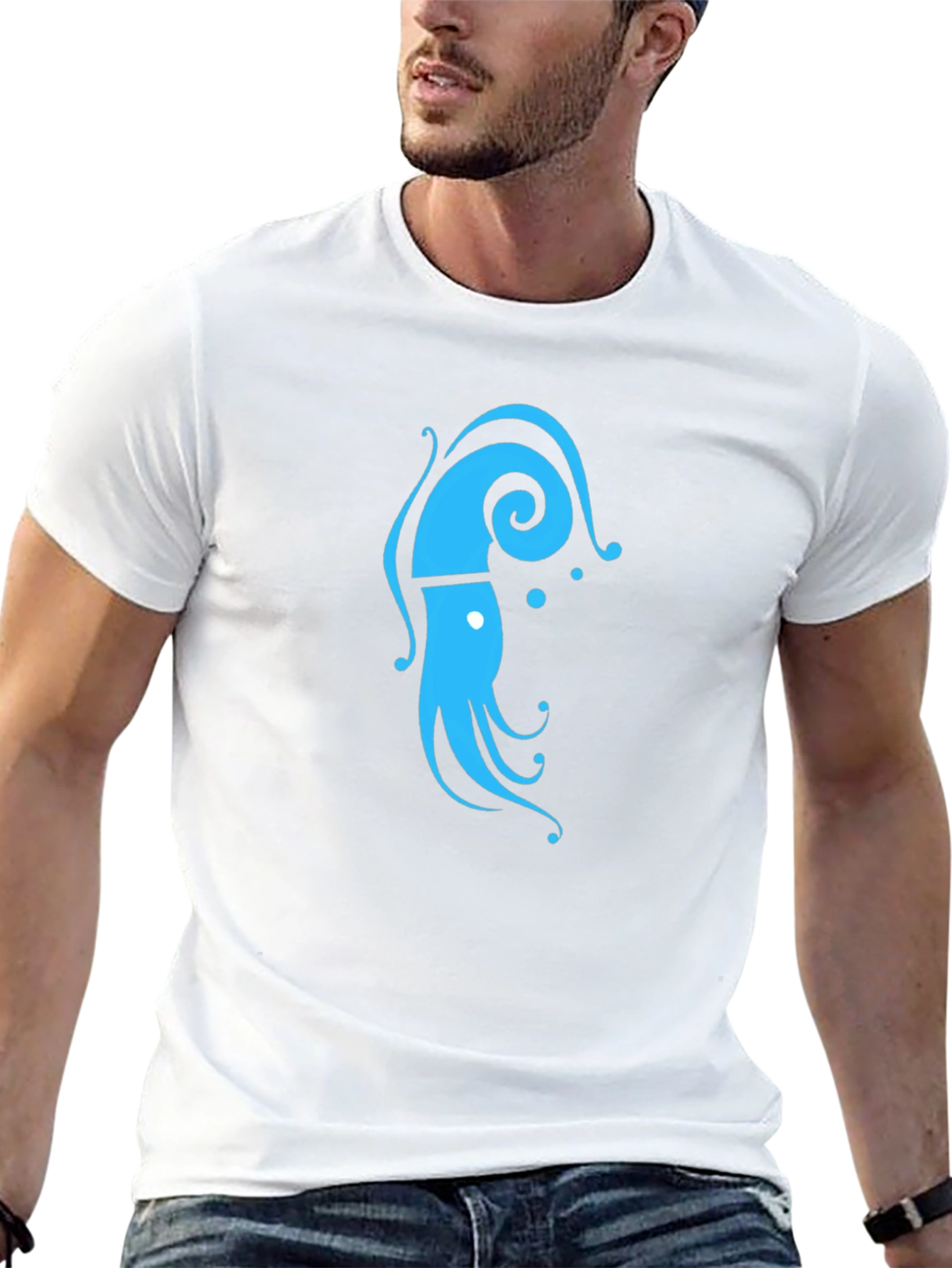 Squid Graphic T-Shirt - Cool Casual Tee