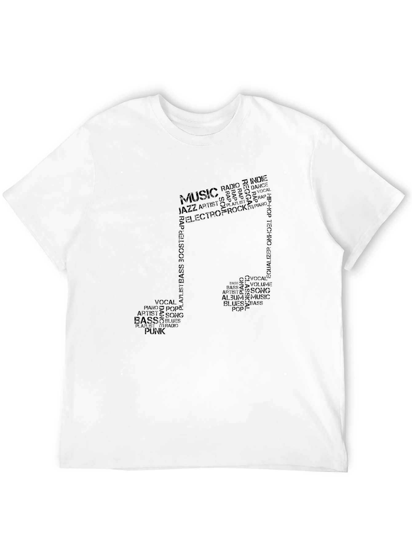 Music Note Word Art T-Shirt
