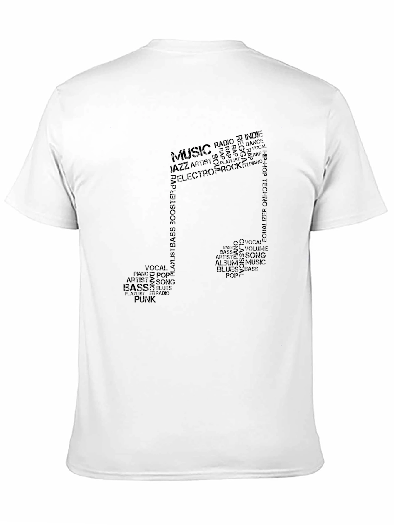 Music Note Word Art T-Shirt