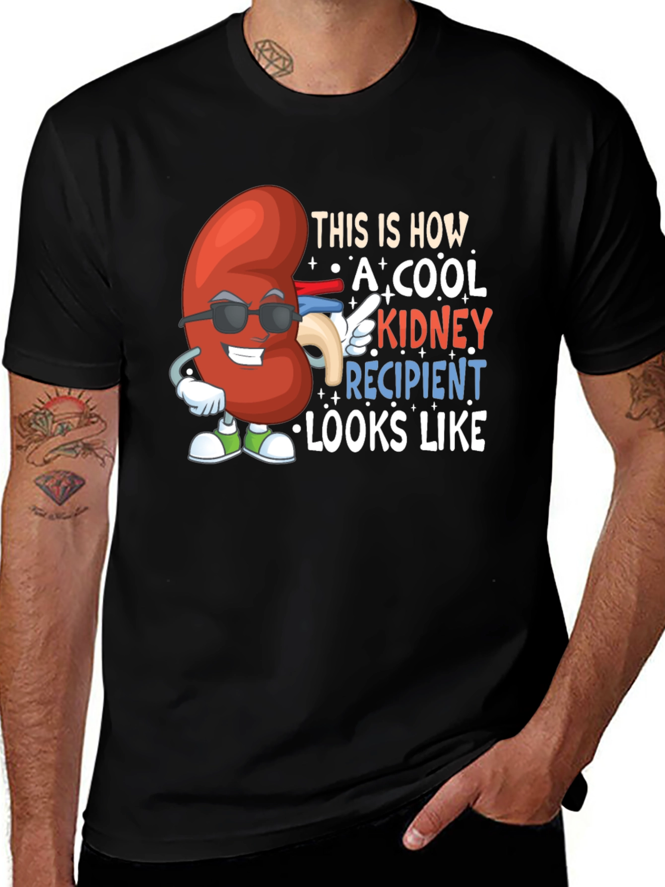 Cool Kidney Recipient Graphic T-Shirt