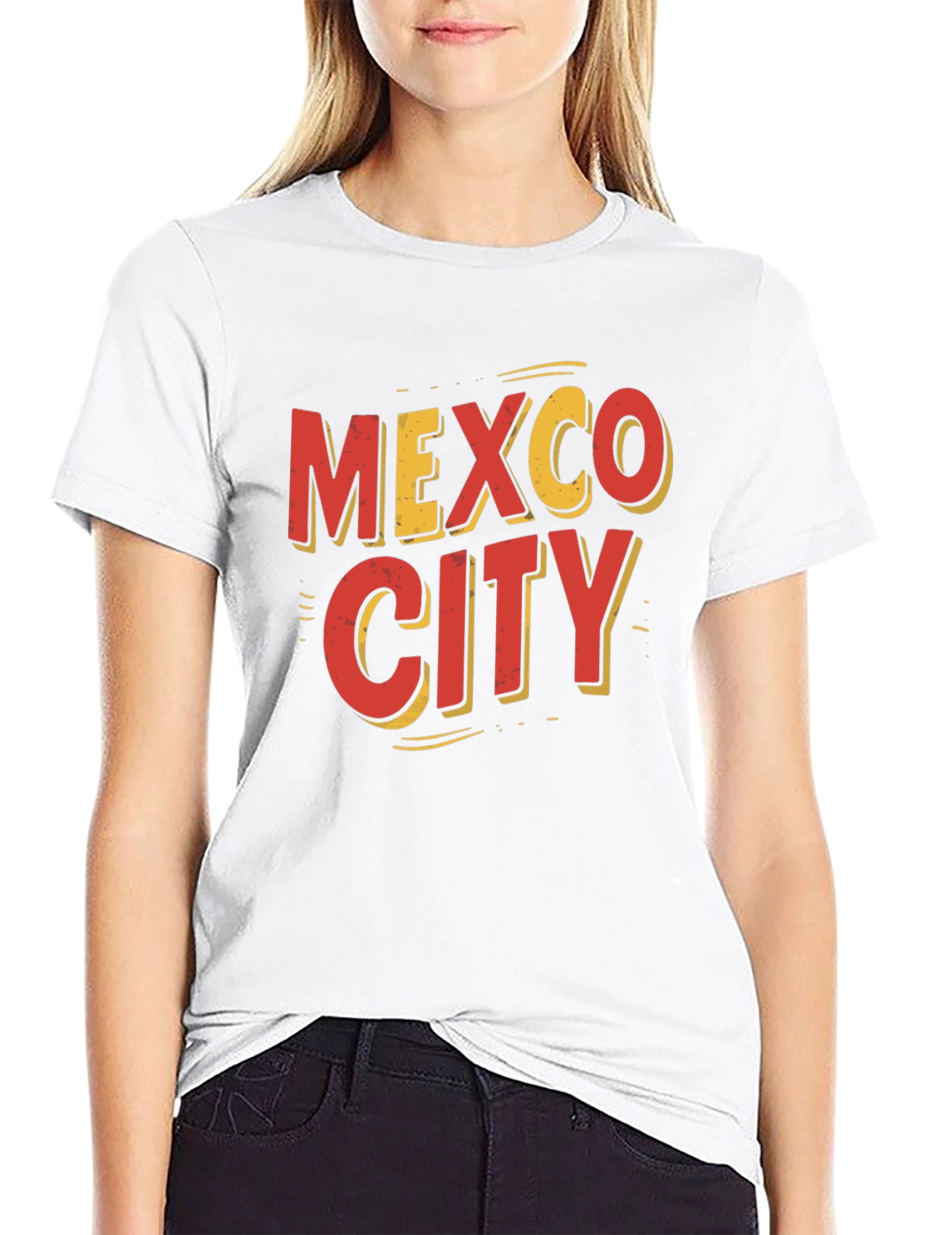 Mexico City Graphic Tee - Retro Style Black T-Shirt