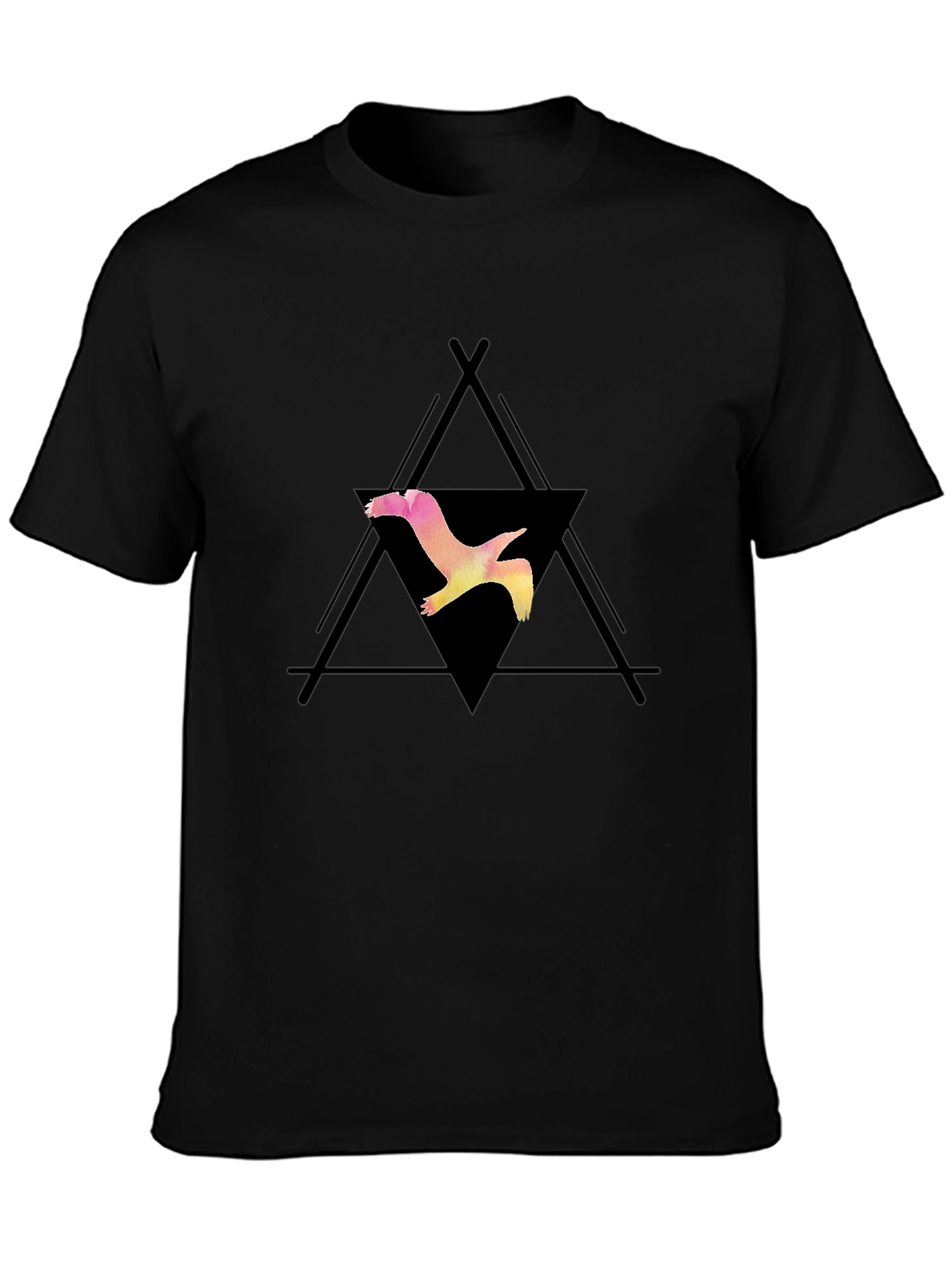 Bird Graphic Black T-Shirt