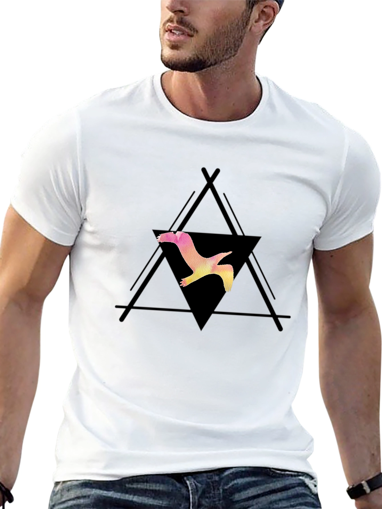 Bird Graphic Black T-Shirt