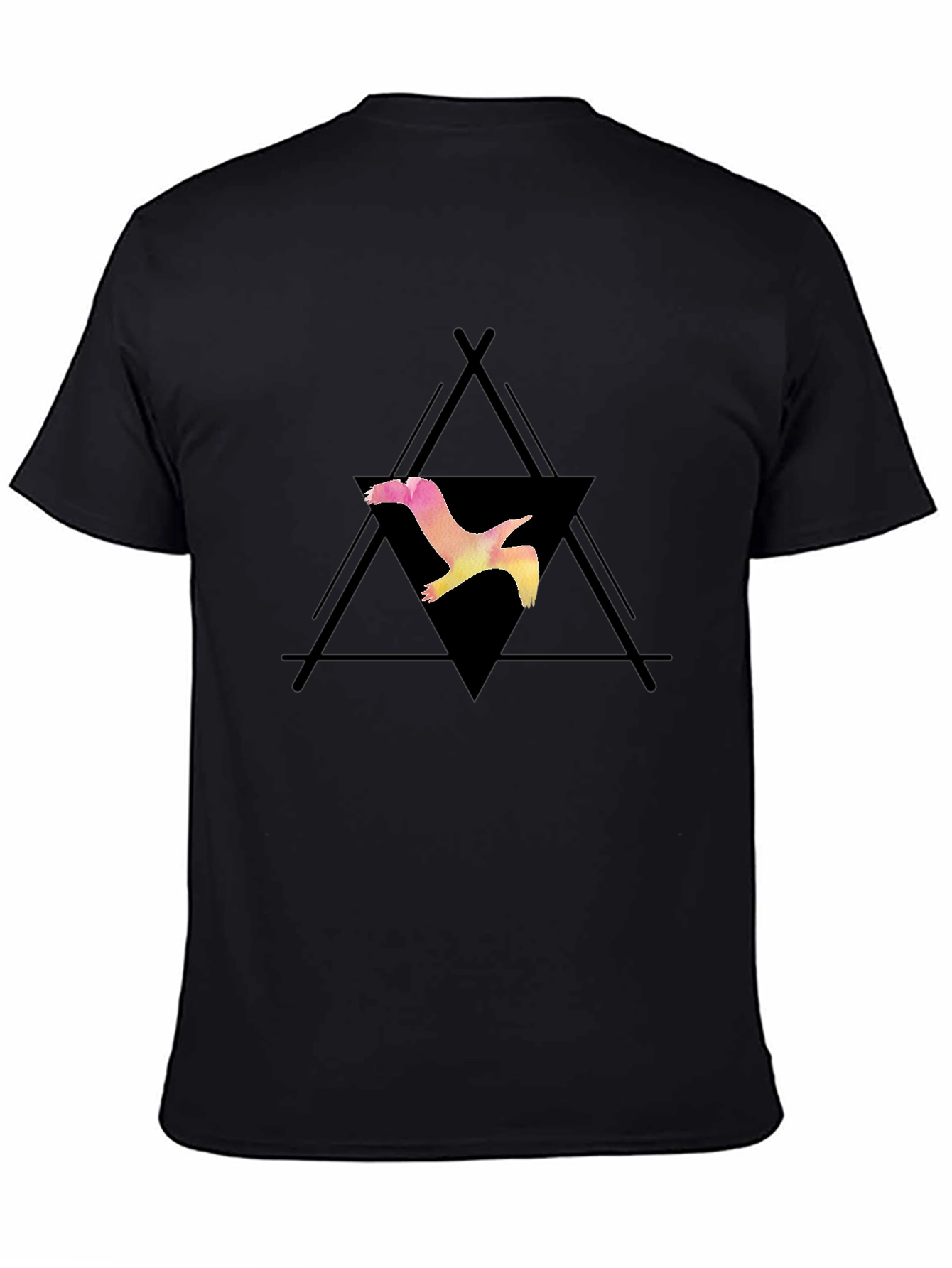 Bird Graphic Black T-Shirt