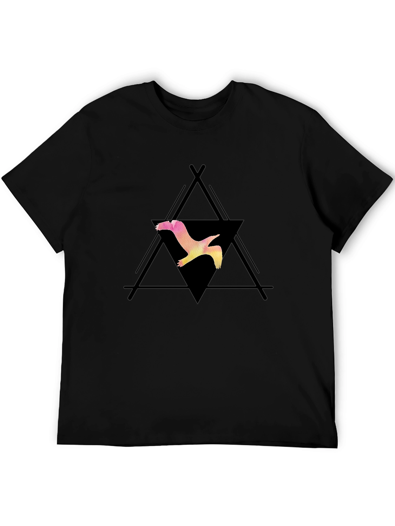 Bird Graphic Black T-Shirt