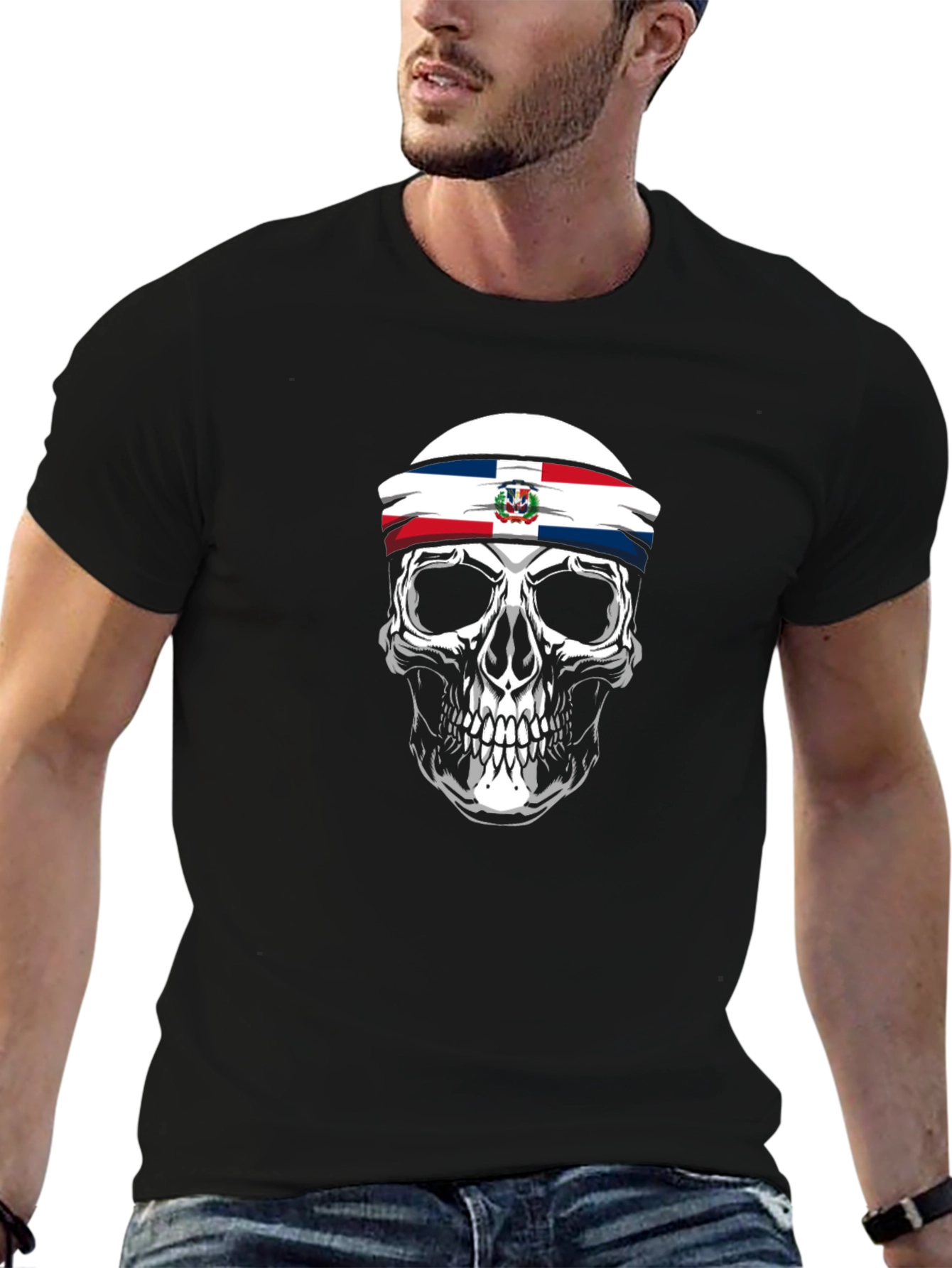 Dominican Republic Skull T-Shirt
