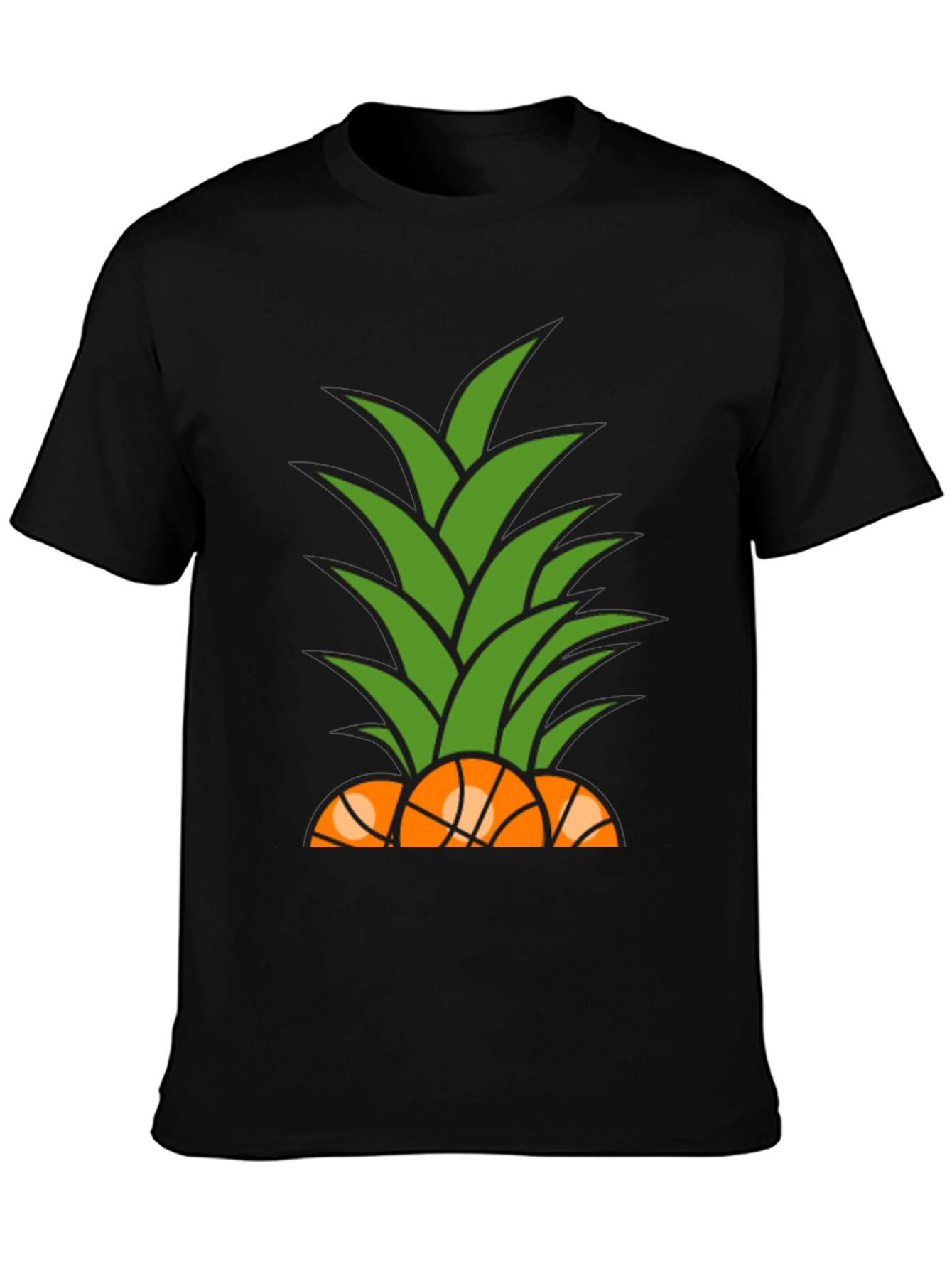 Pineapple Basketball Graphic T-Shirt