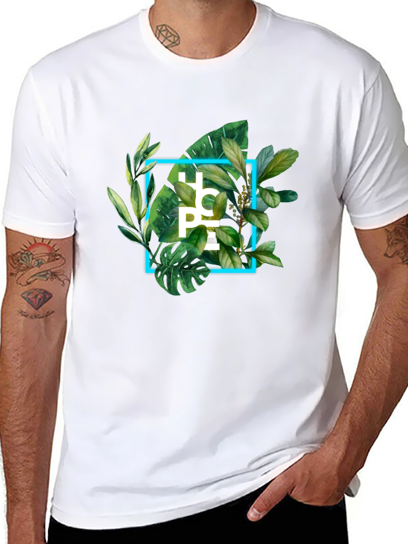 Hope Floral Graphic T-Shirt - Nature Inspired Design