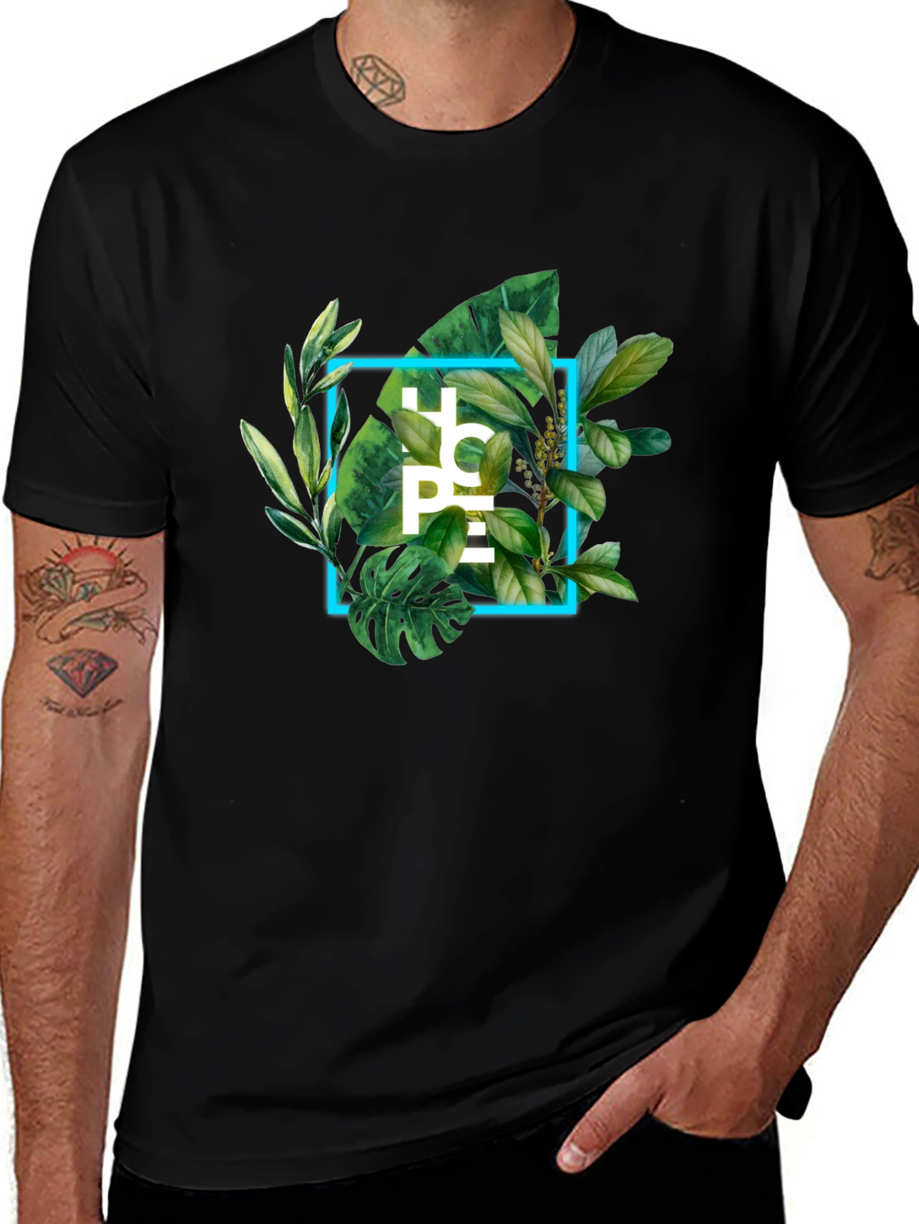 Hope Floral Graphic T-Shirt - Nature Inspired Design