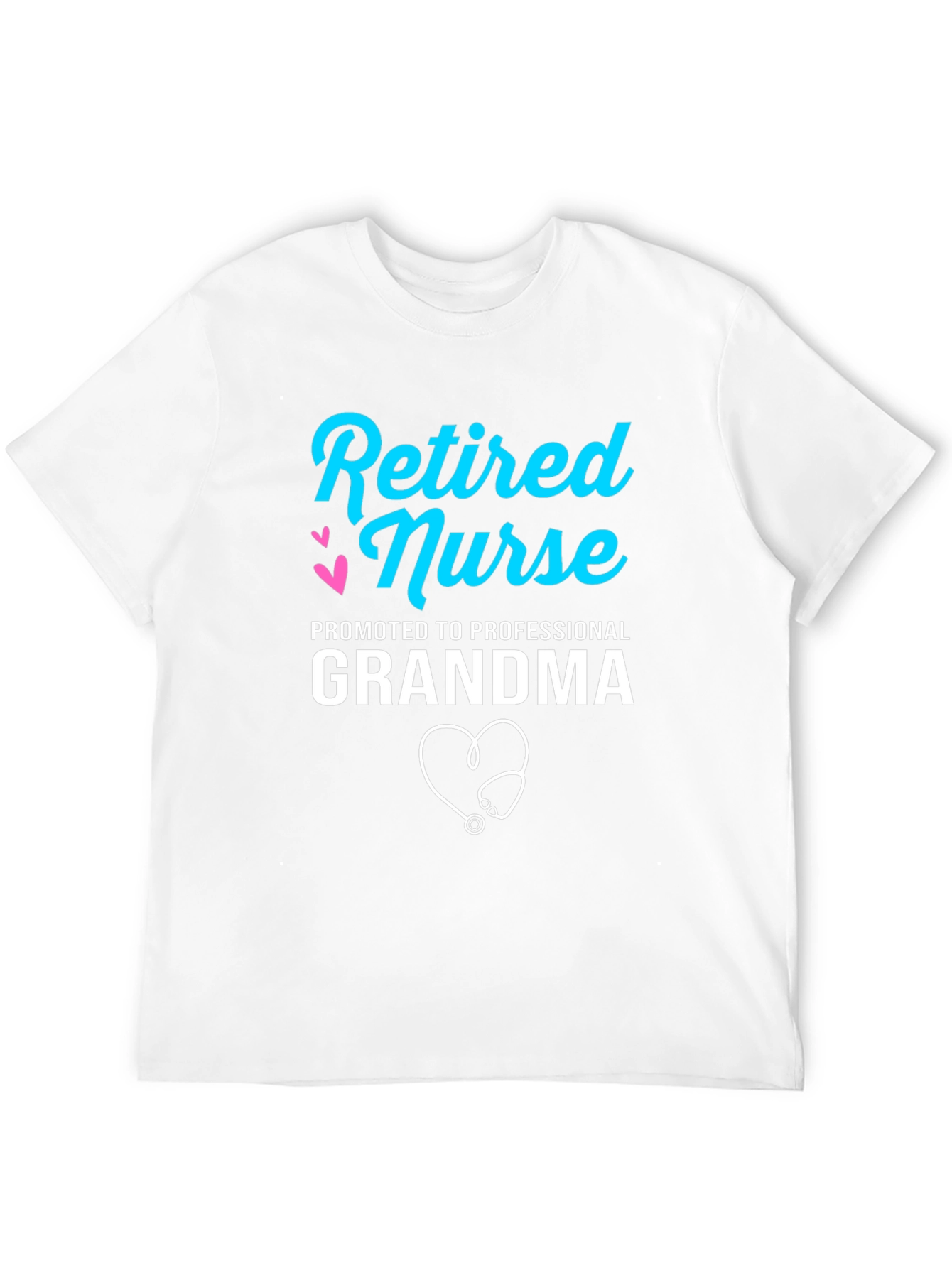Retired Nurse Professional Grandma Graphic T-Shirt