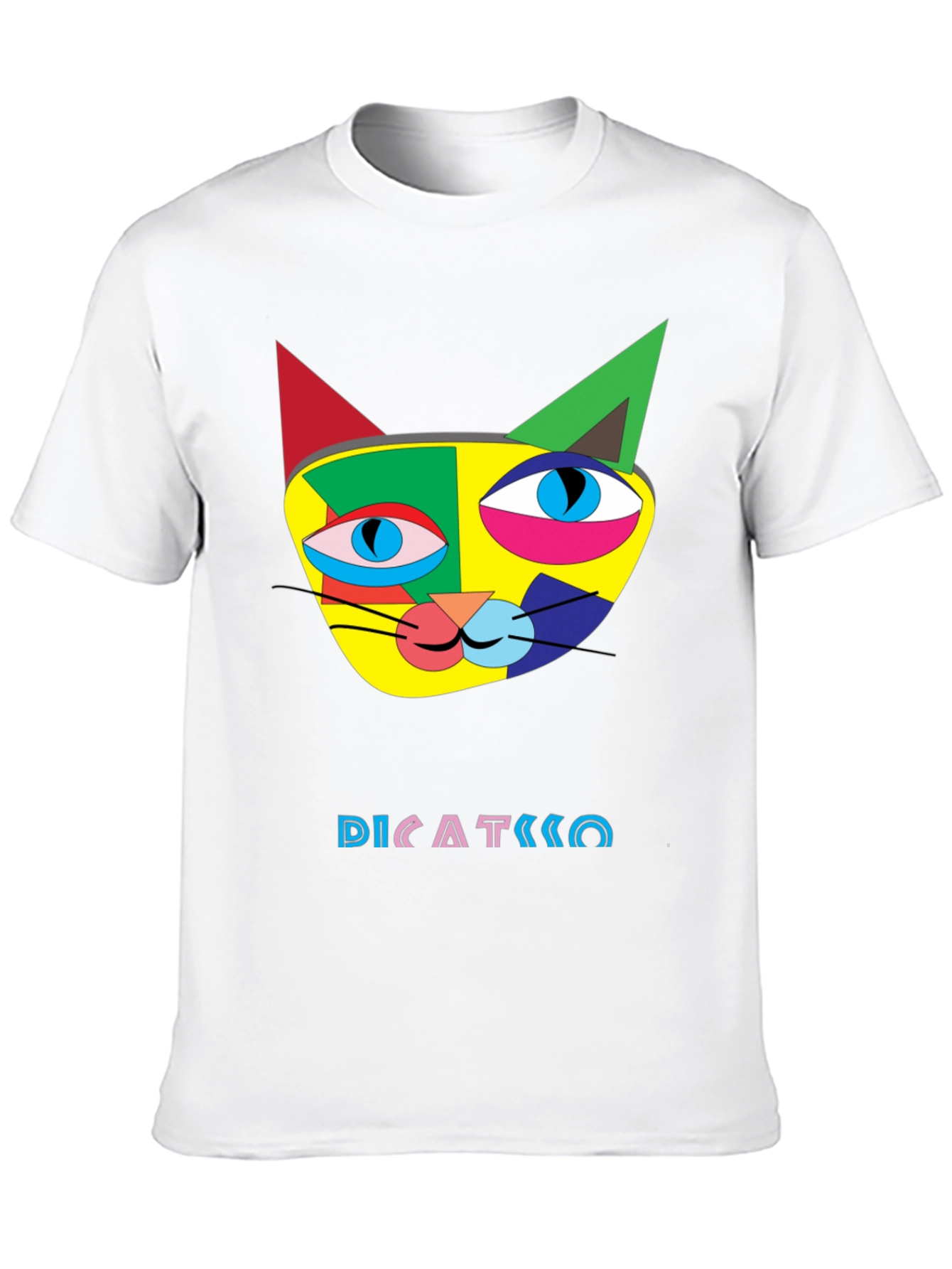 Abstract Cat Art T-Shirt